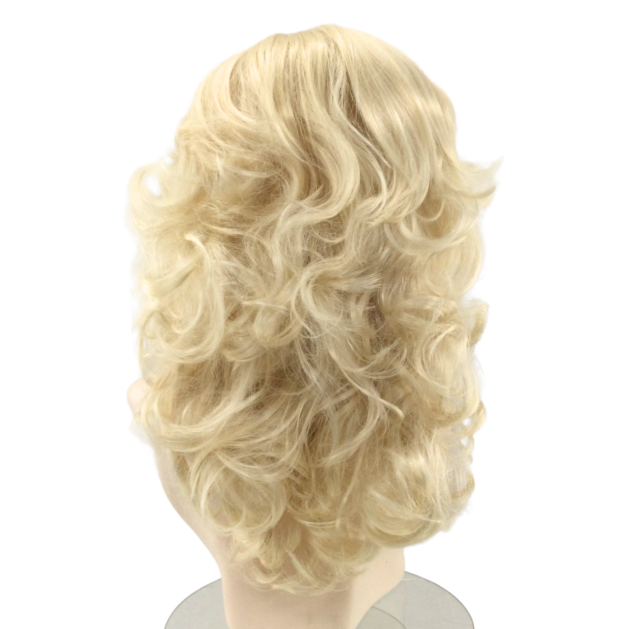 1970's Disco Queen Feathery Theatrical Costume Wig in Natural Colors