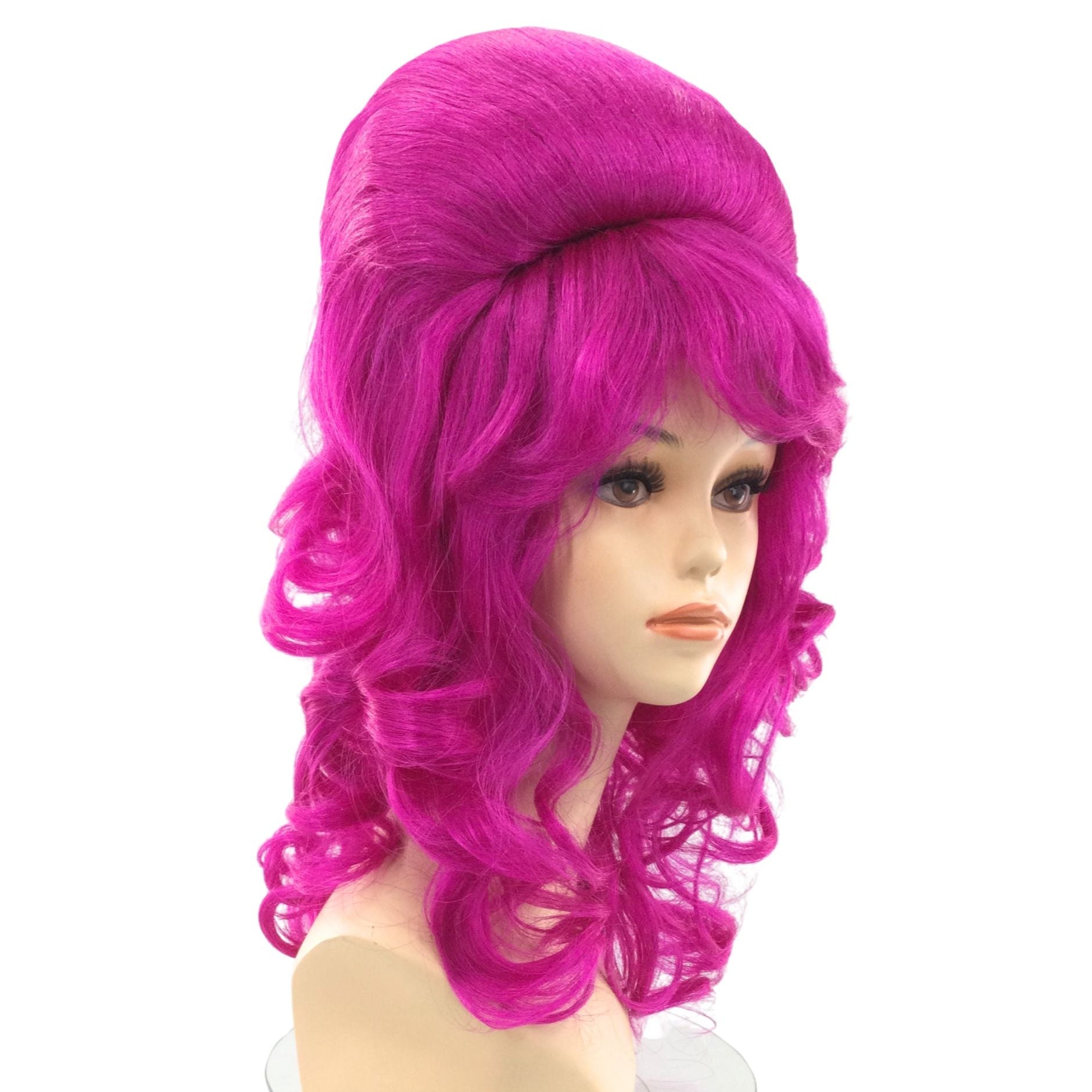 1960’s Retro Curly Beehive Theatrical Wig in Fun Party Colors