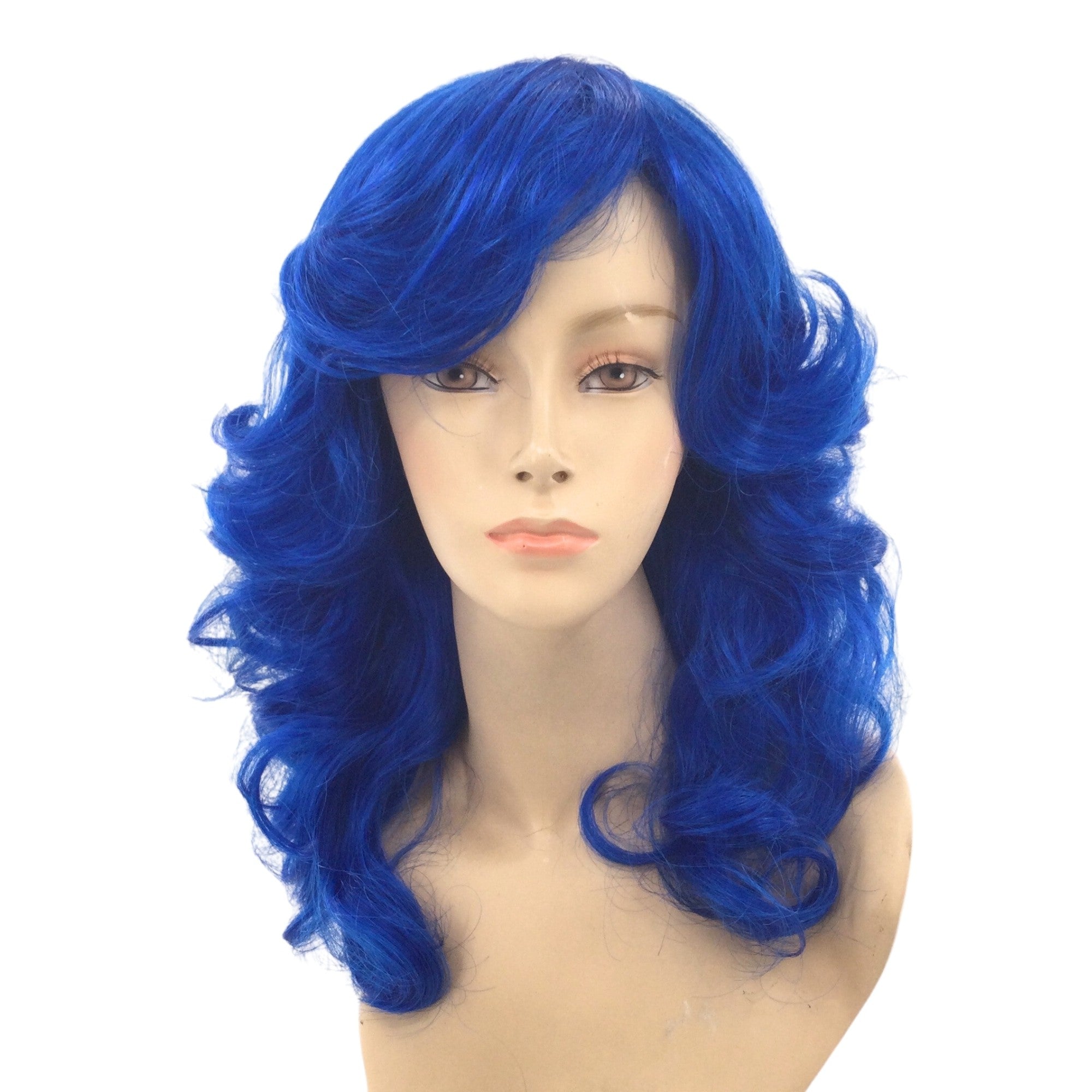 1980's Disco Queen Feathery Theatrical Costume Wig in Fun Party Colors