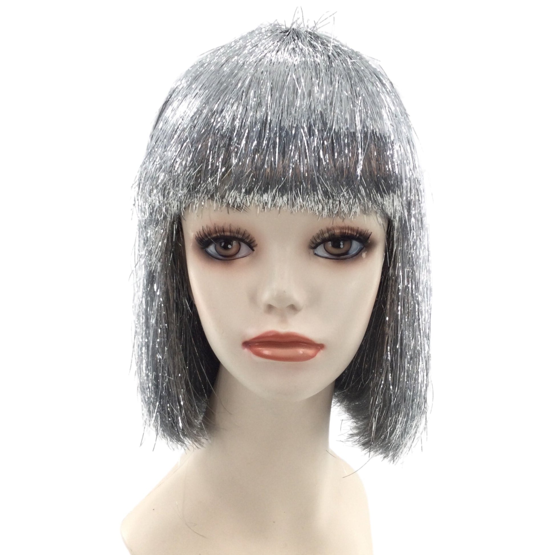 SPARKLE Tinsel Theatrical Costume Wig - 3 Colors