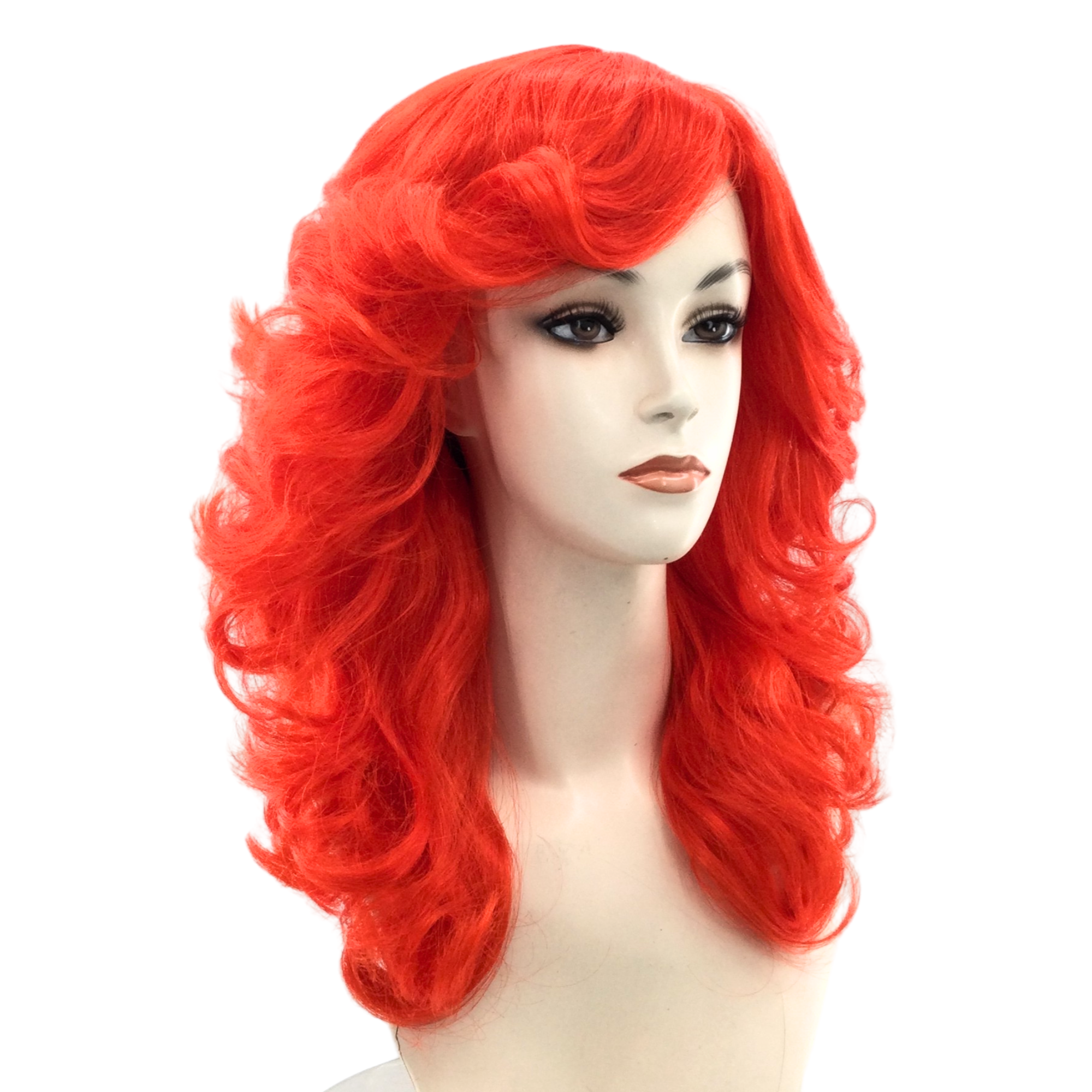 1980's Disco Queen Feathery Theatrical Costume Wig in Fun Party Colors