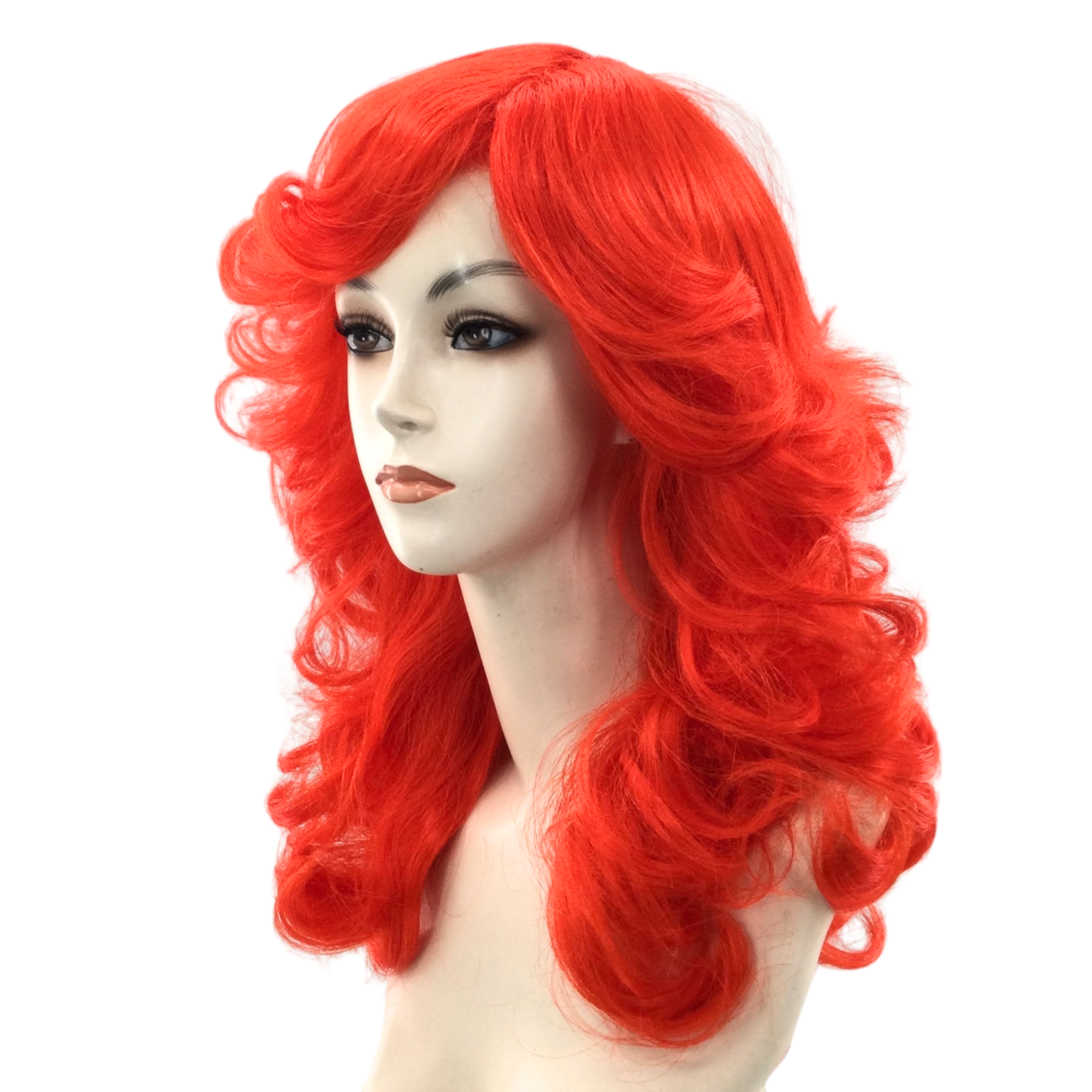 1980's Disco Queen Feathery Theatrical Costume Wig in Fun Party Colors