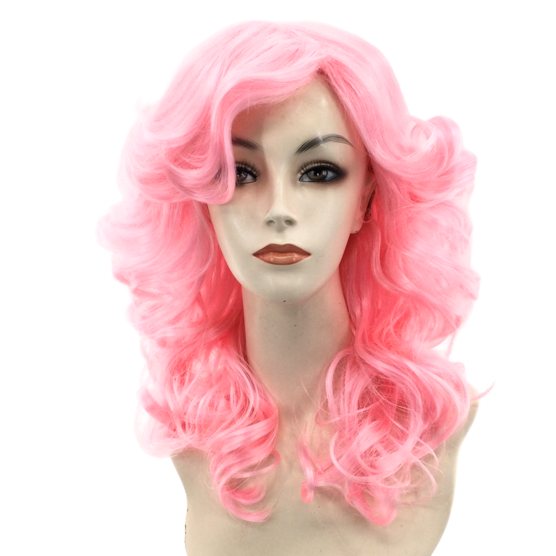 1980's Disco Queen Feathery Theatrical Costume Wig in Fun Party Colors