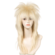 1980’s Spiky Punk Rocker Unisex Wig in Natural Colors