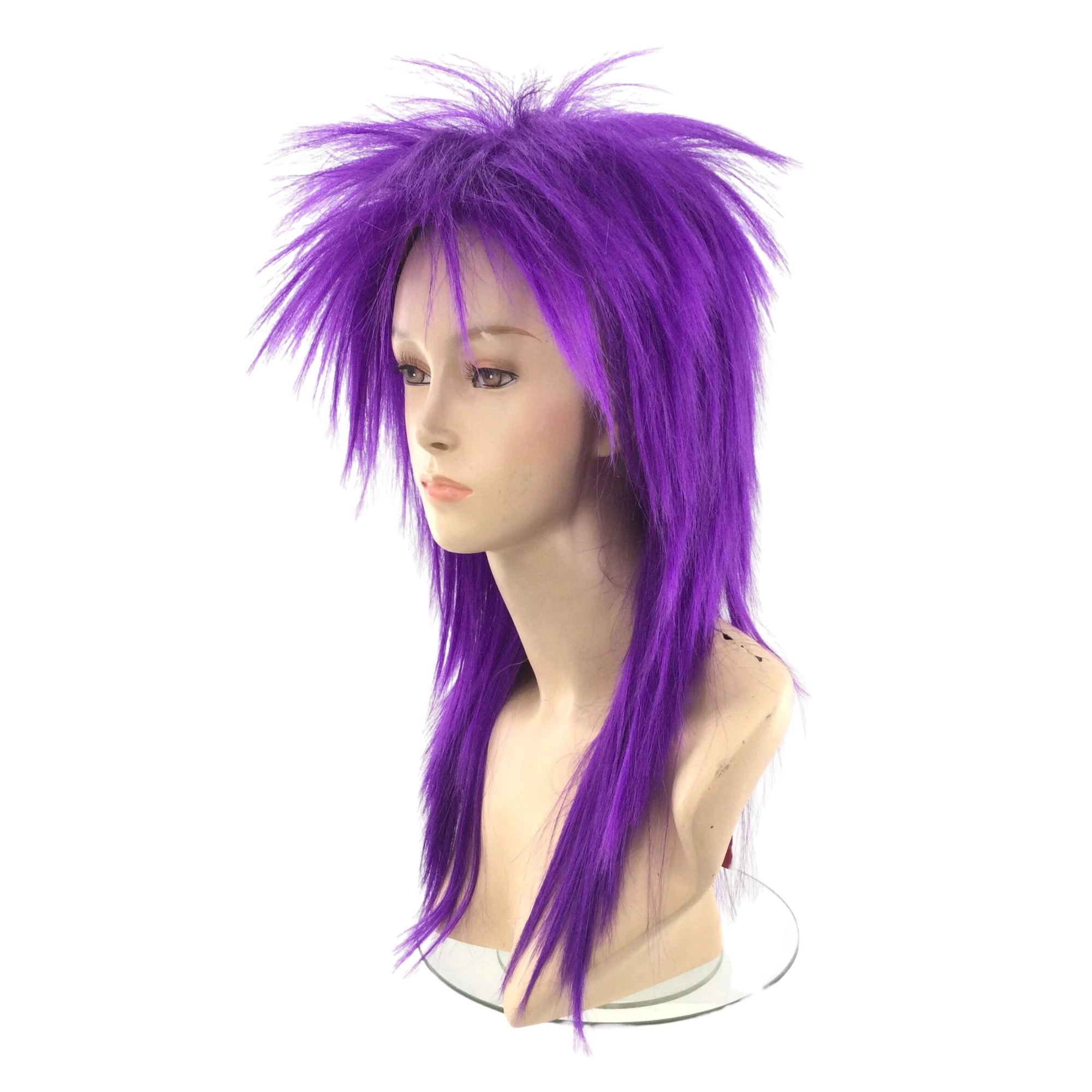 1980’s Spiky Punk Rocker Unisex Wig in Fun Party Colors