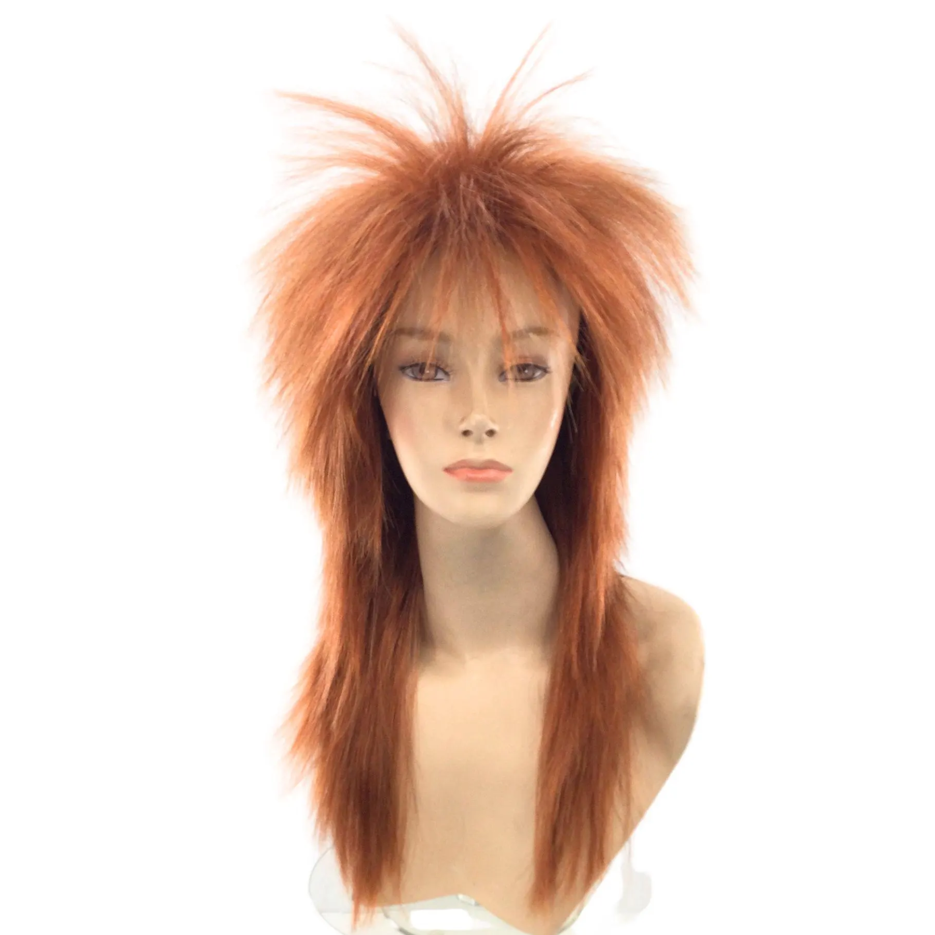 1980’s Spiky Punk Rocker Unisex Wig in Natural Colors