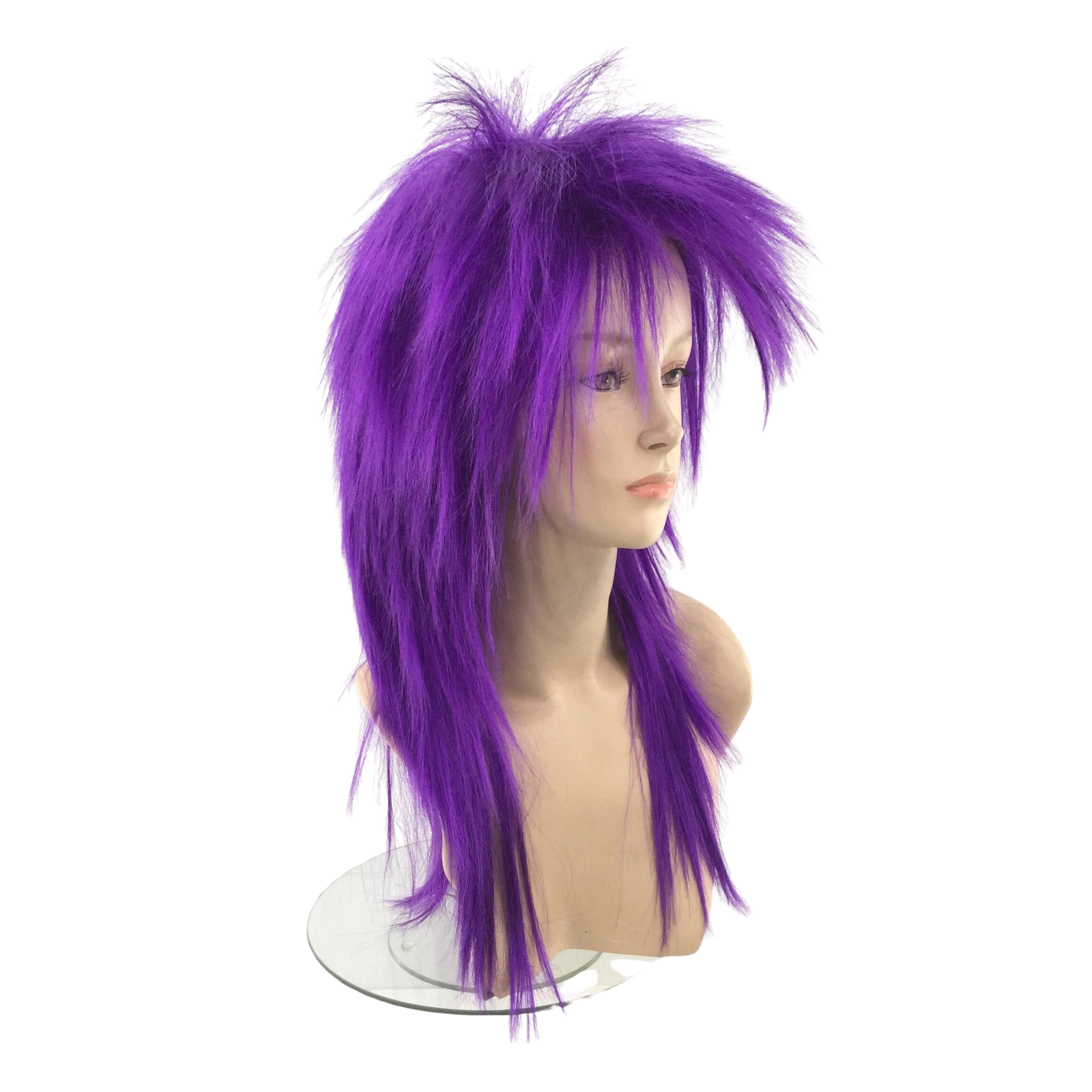 1980’s Spiky Punk Rocker Unisex Wig in Fun Party Colors
