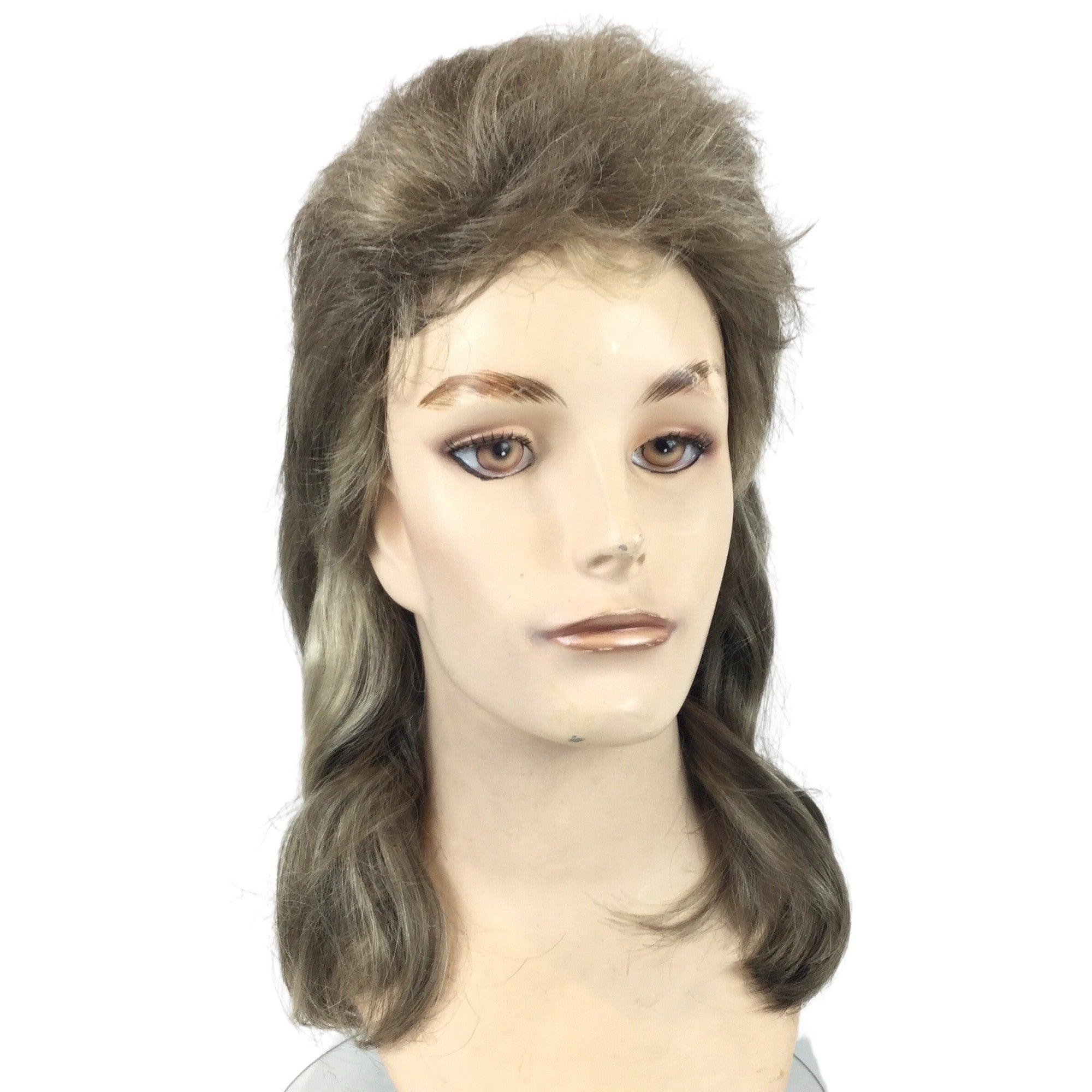 1980's Mullet Theatrical Wig in Natural Colors