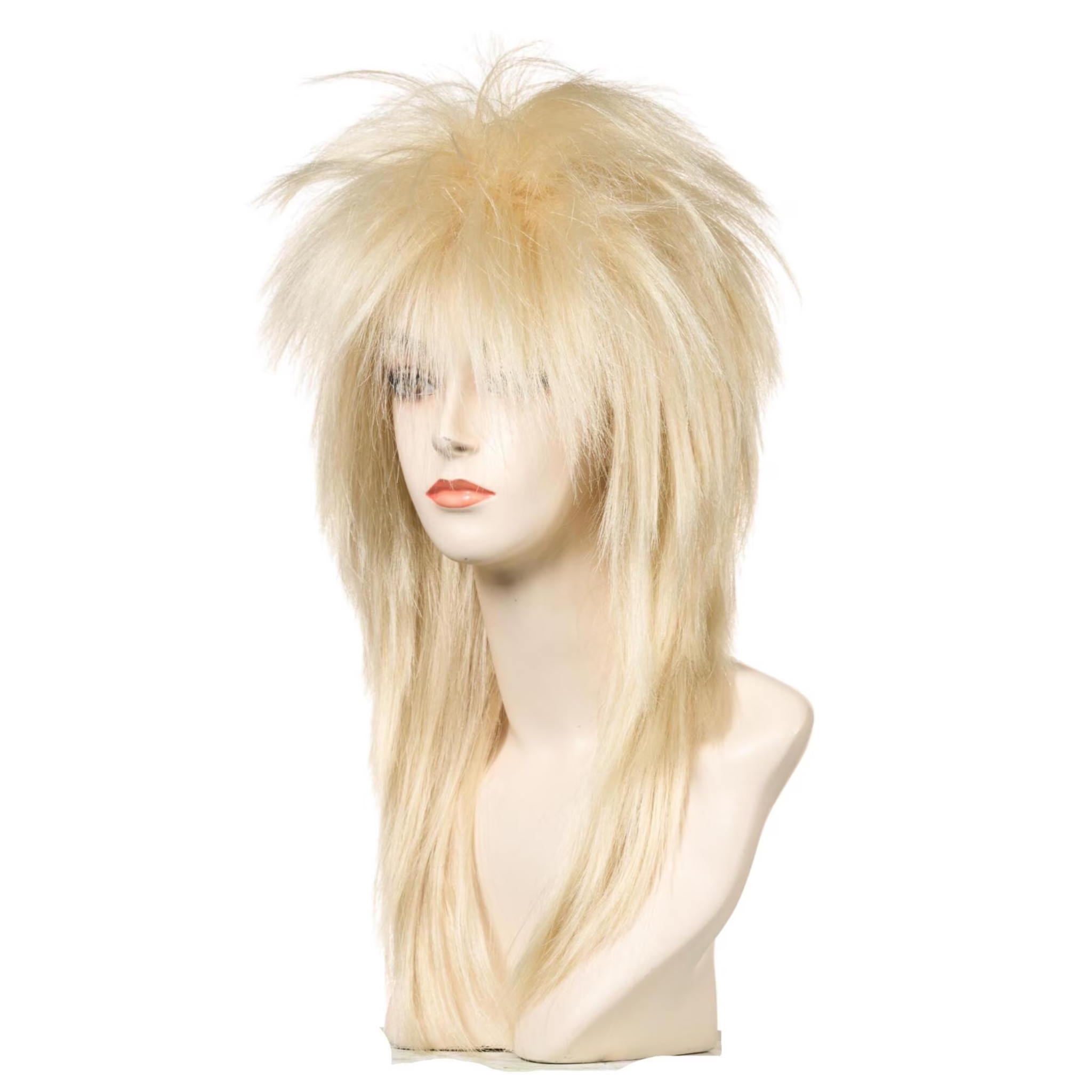 1980’s Spiky Punk Rocker Unisex Wig in Natural Colors