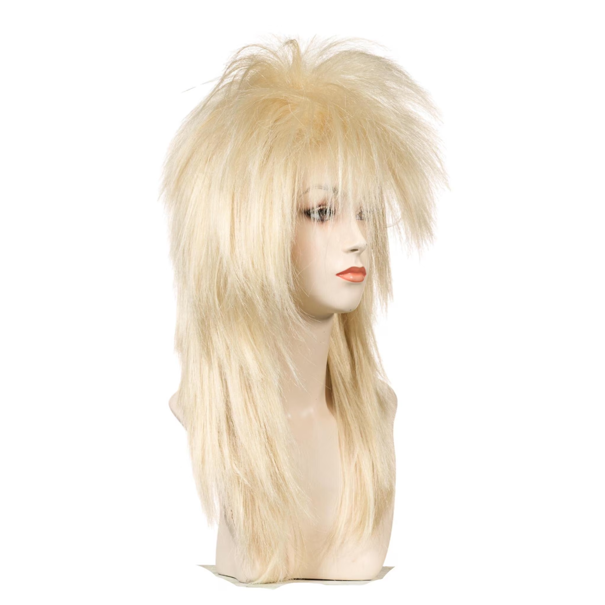 1980’s Spiky Punk Rocker Unisex Wig in Natural Colors