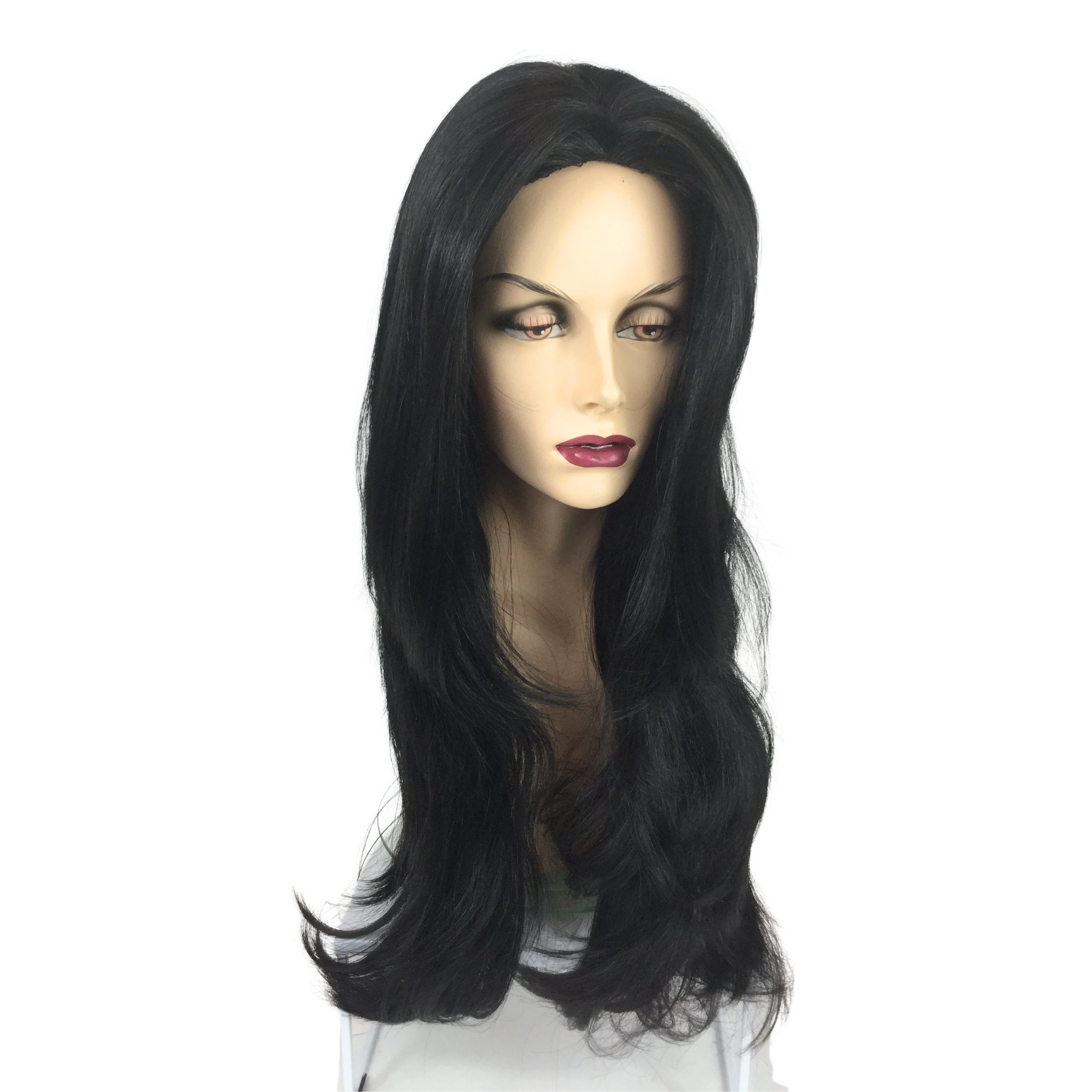 MORTICIA ADDAMS Theatrical Costume Wig