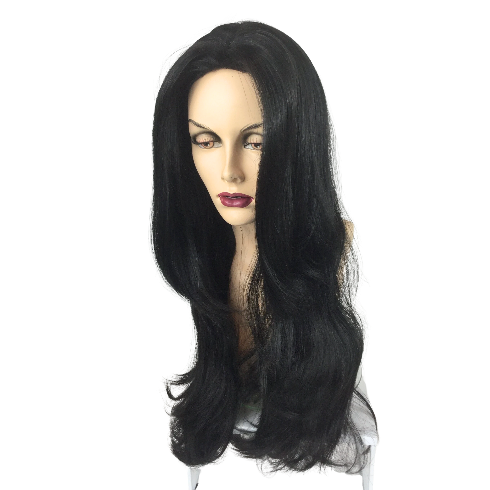 MORTICIA ADDAMS Theatrical Costume Wavy Wig