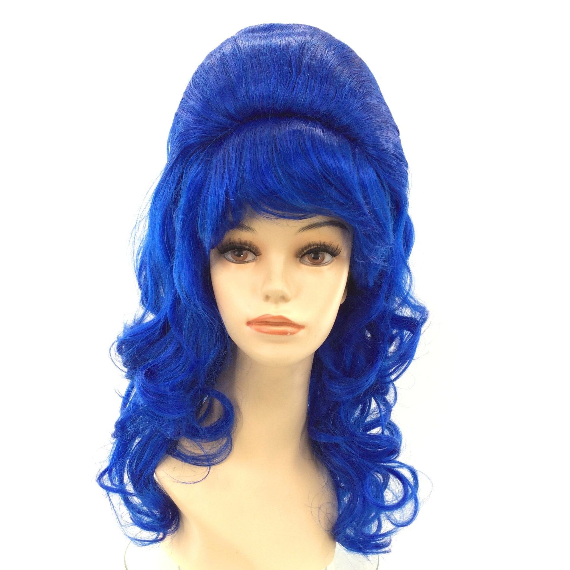 1960’s Retro Curly Beehive Theatrical Wig in Fun Party Colors