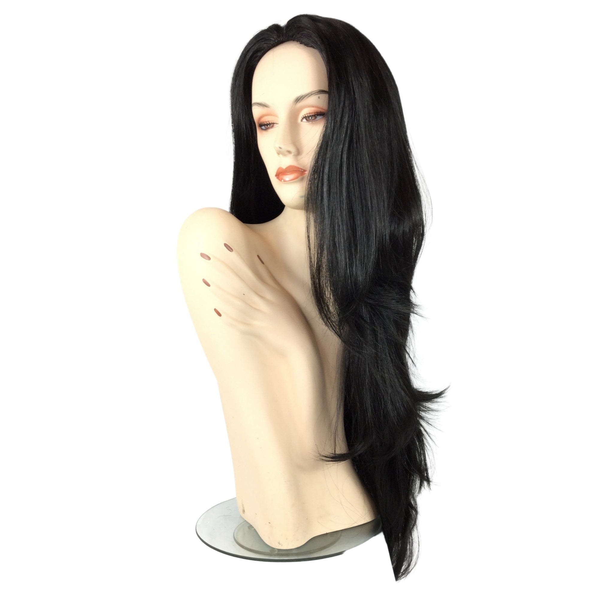 MORTICIA ADDAMS Theatrical Costume Glamour Wig