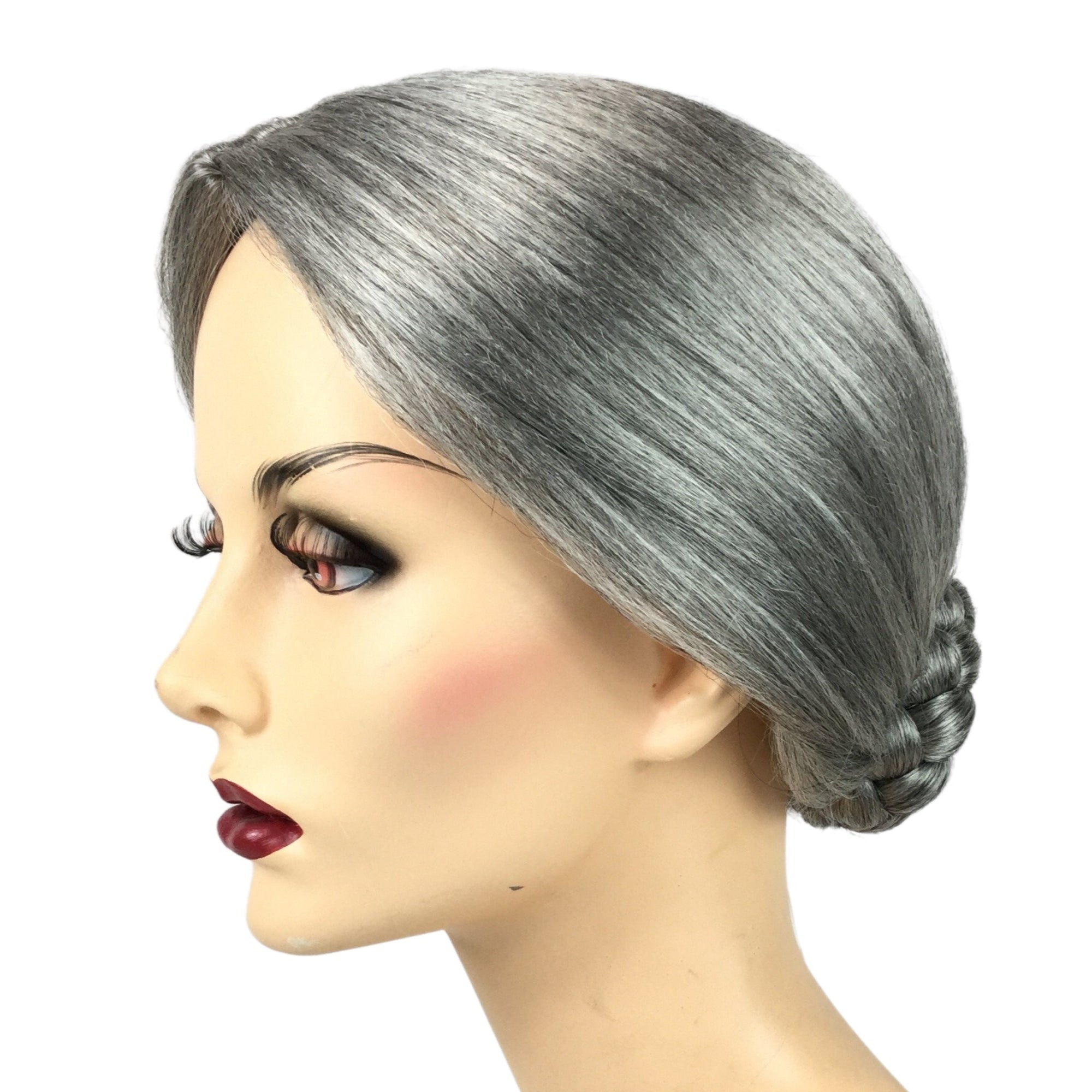 Psycho Old Lady Style Theatrical Costume Wig
