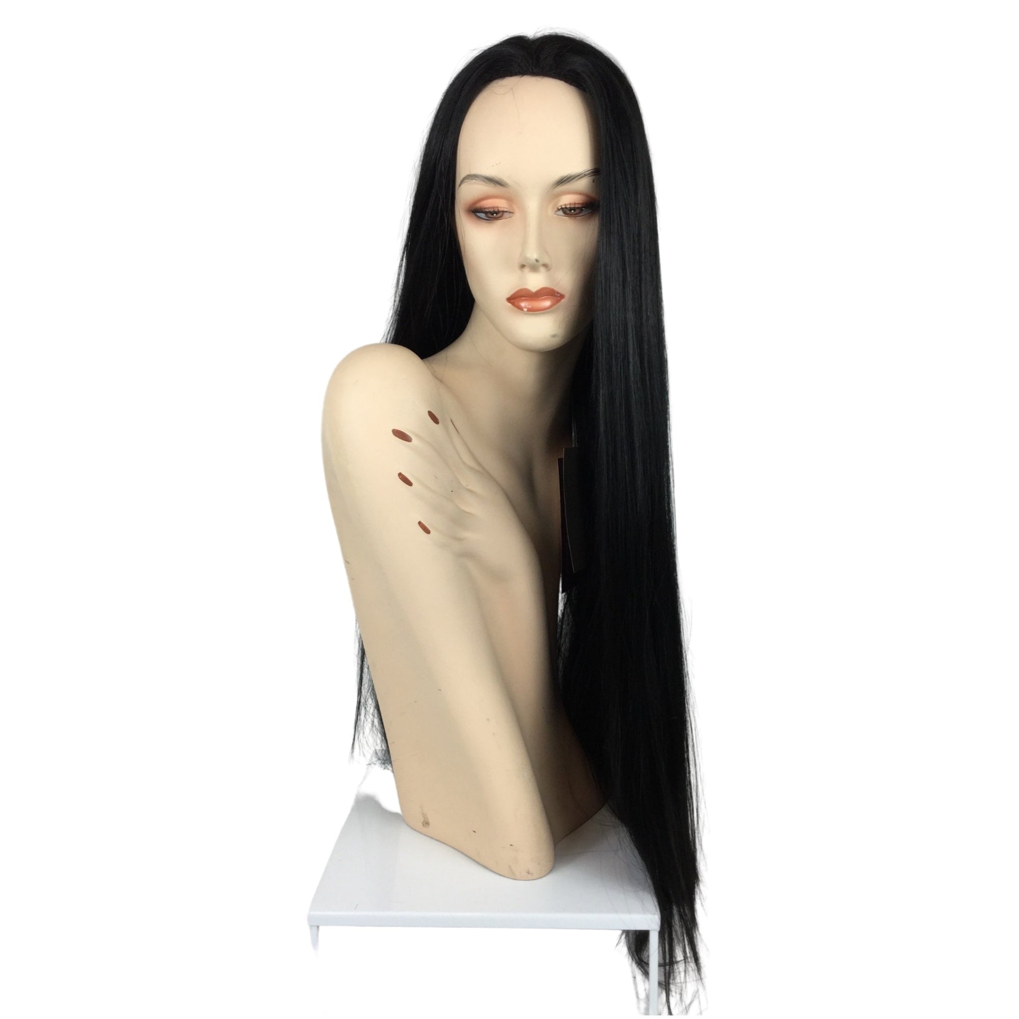 MORTICIA ADDAMS Theatrical Costume Long Wig