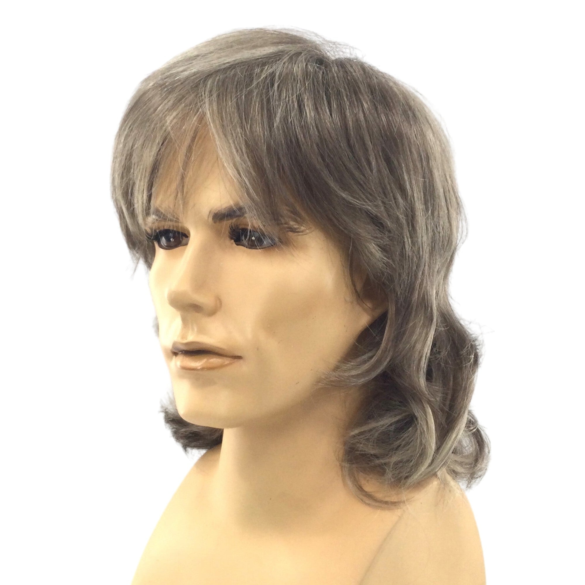 1970's Shaggy Style Theatrical Costume Wig in Natural Colors