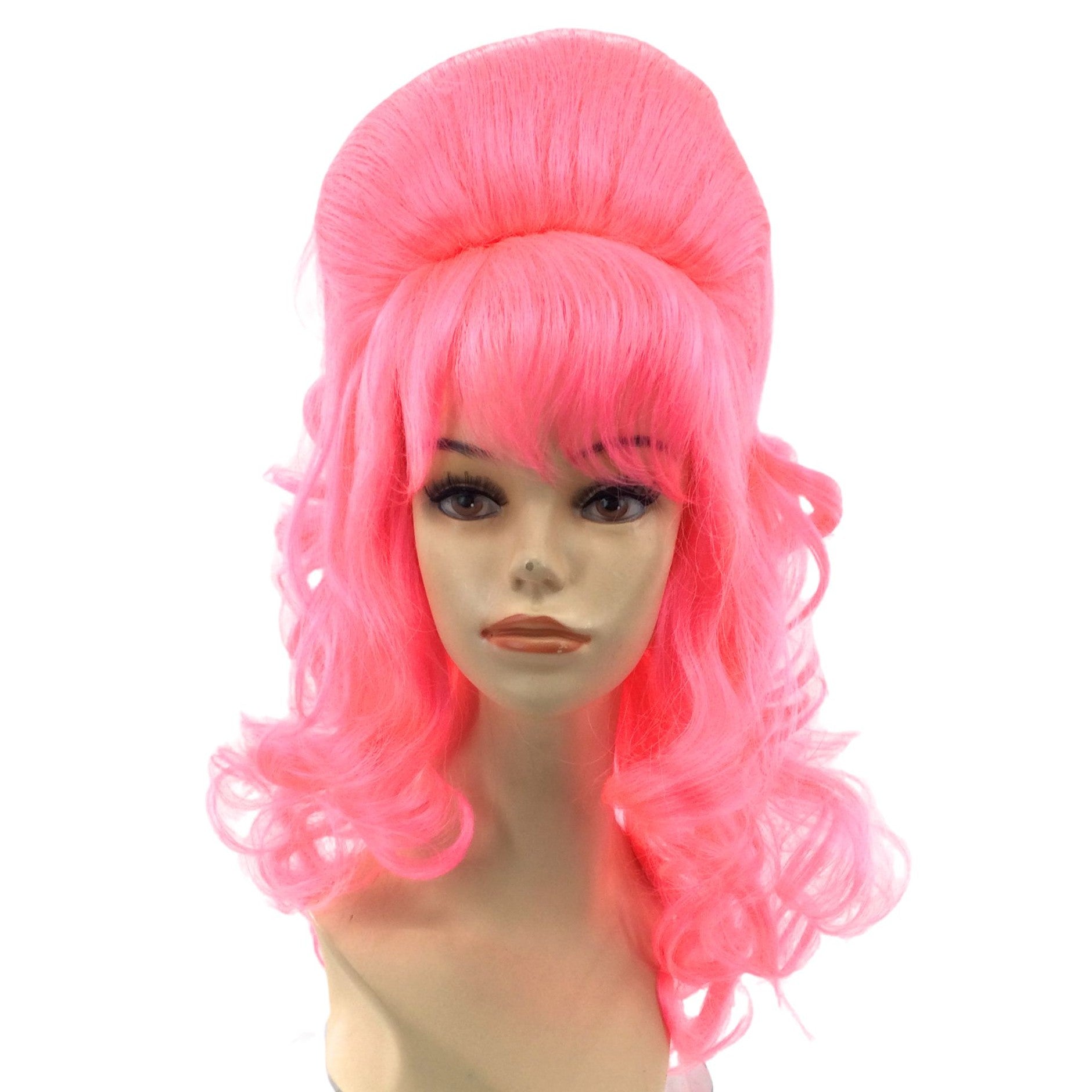 1960’s Retro Curly Beehive Theatrical Wig in Fun Party Colors