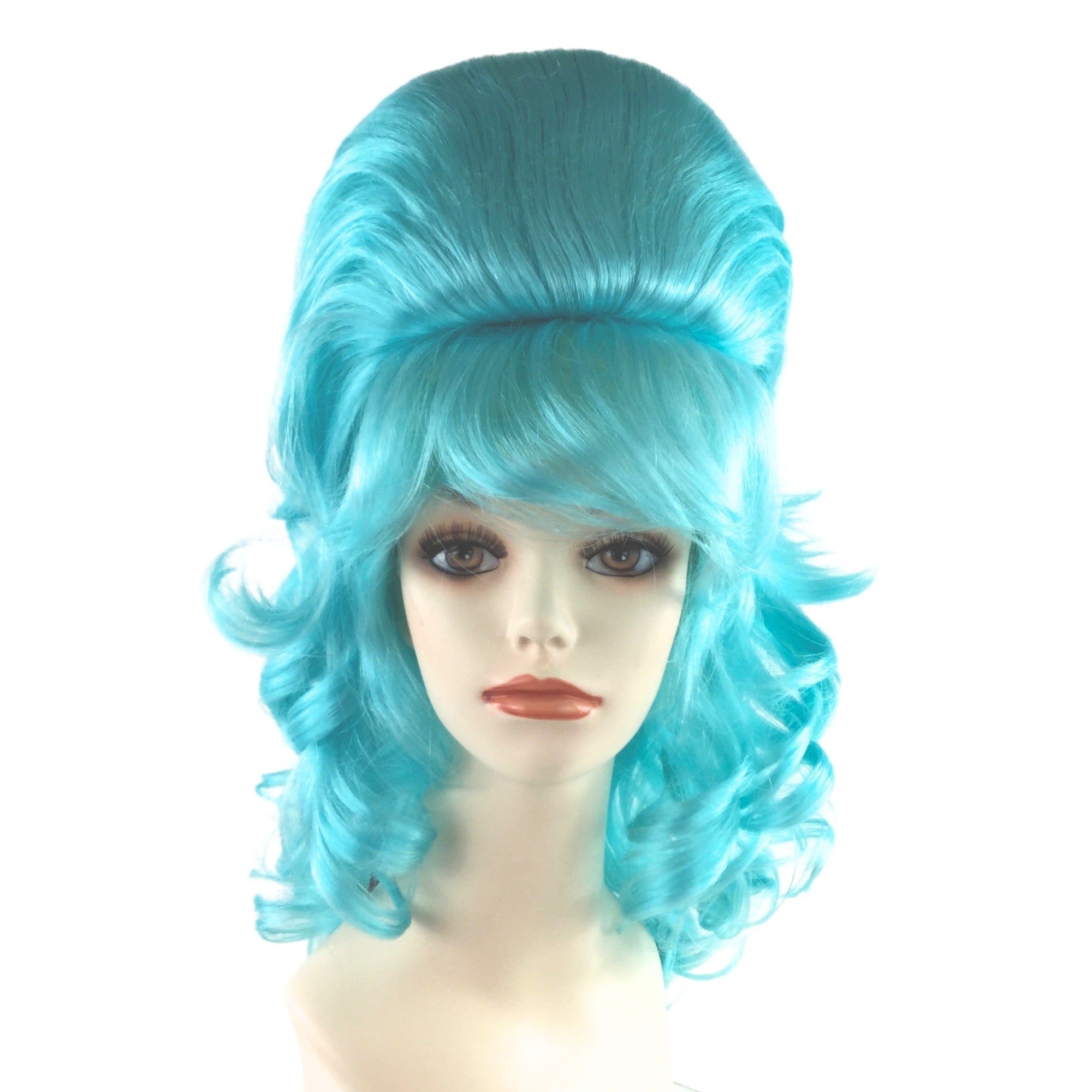 1960’s Retro Curly Beehive Theatrical Wig in Fun Party Colors