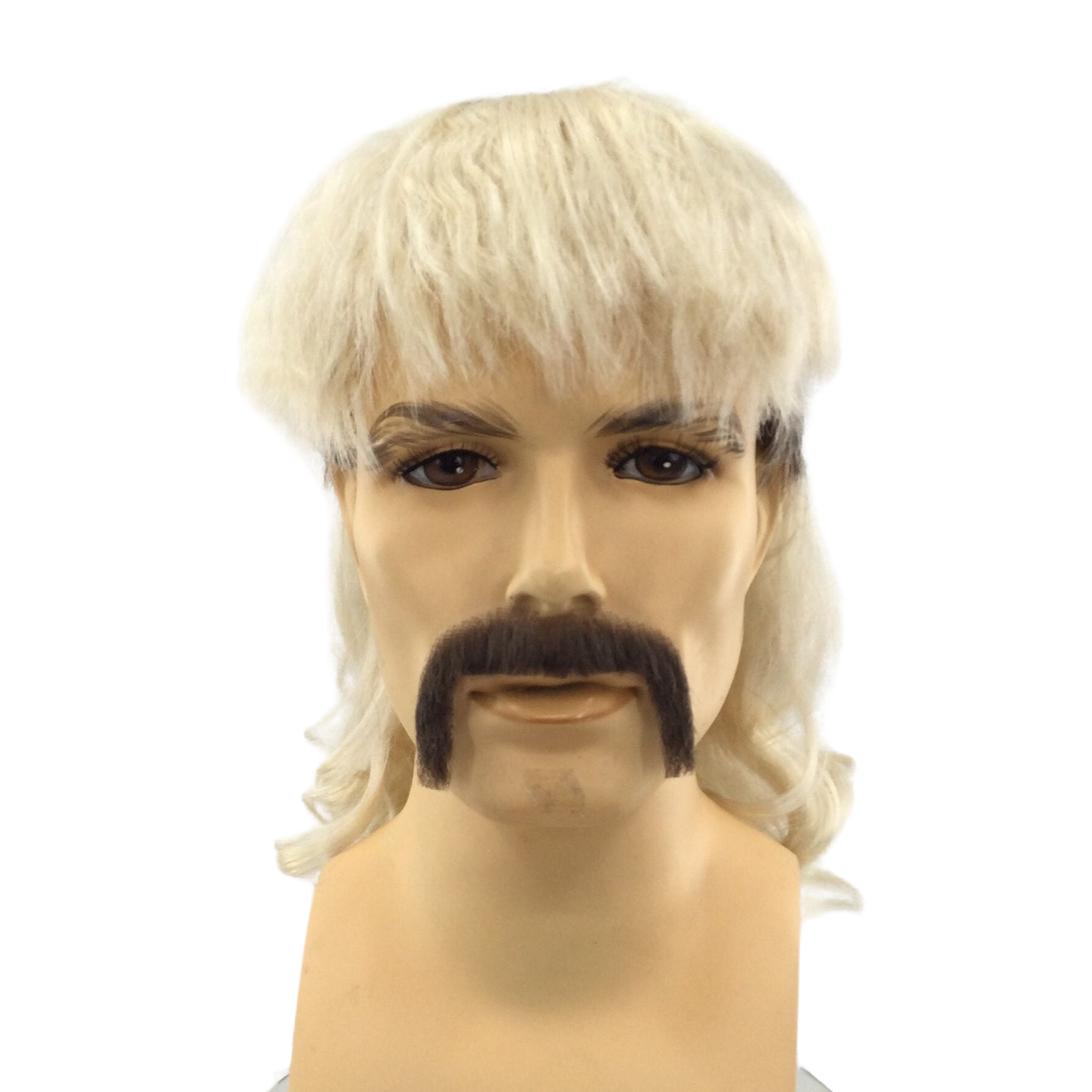 TIGER JOE EXOTIC Theatrical Costume Wig & Mustache Set