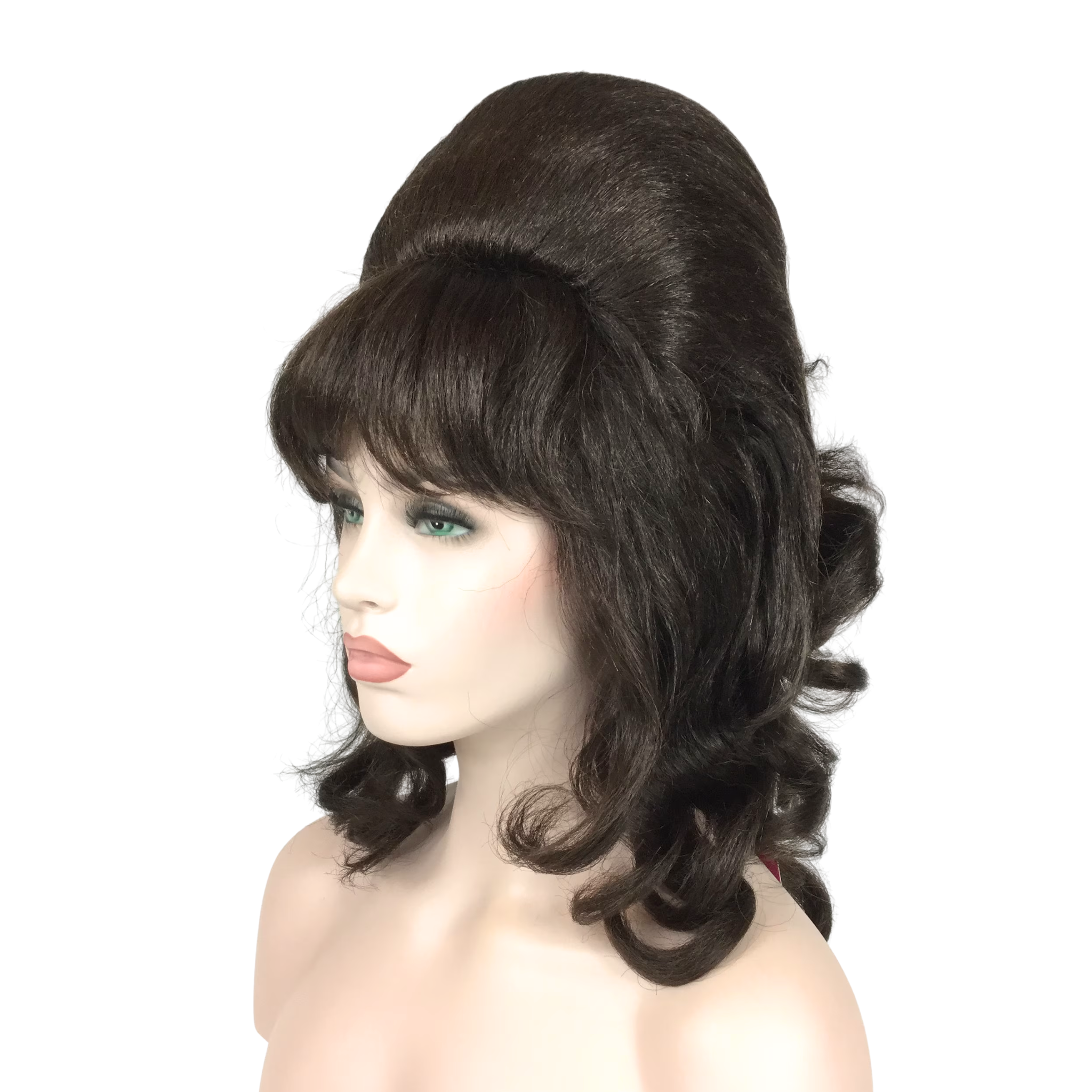 1960’s Retro Curly Beehive Theatrical Wig in Natural Colors