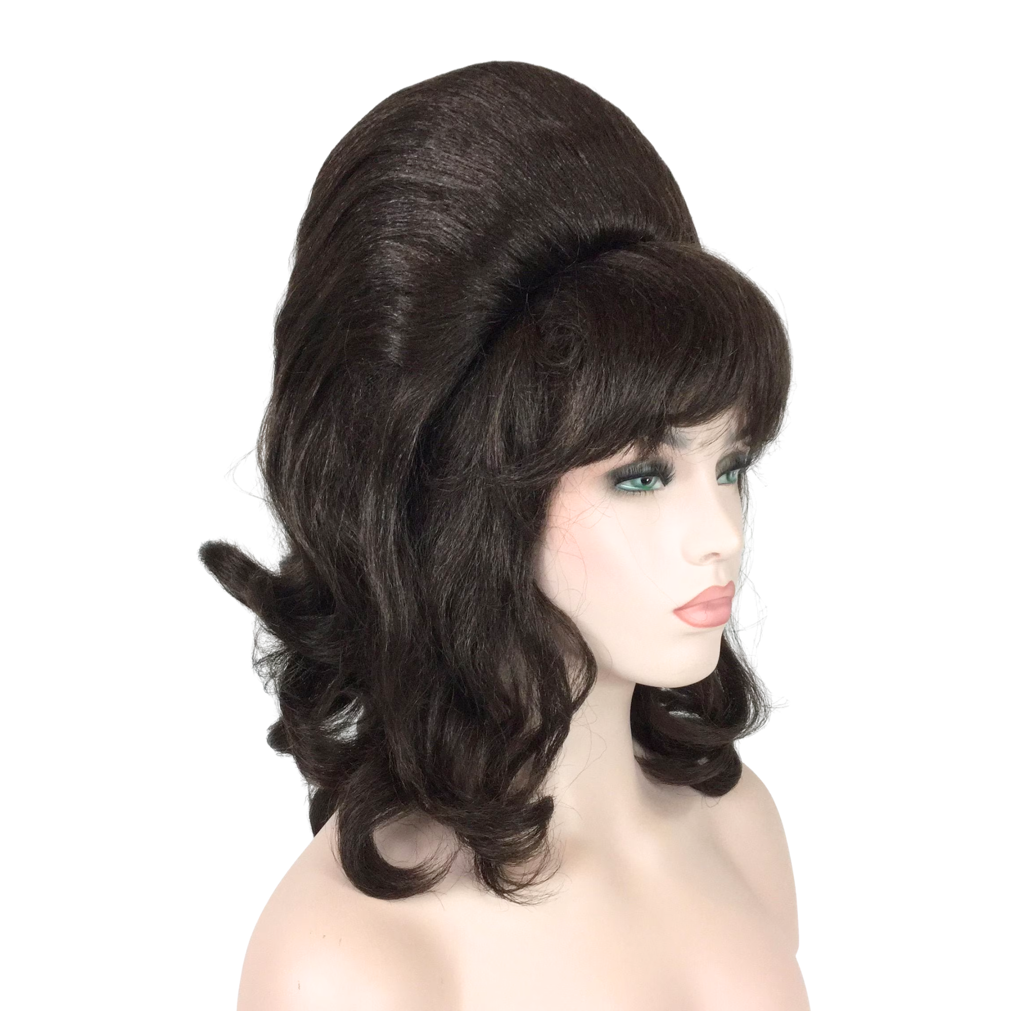 1960’s Retro Curly Beehive Theatrical Wig in Natural Colors