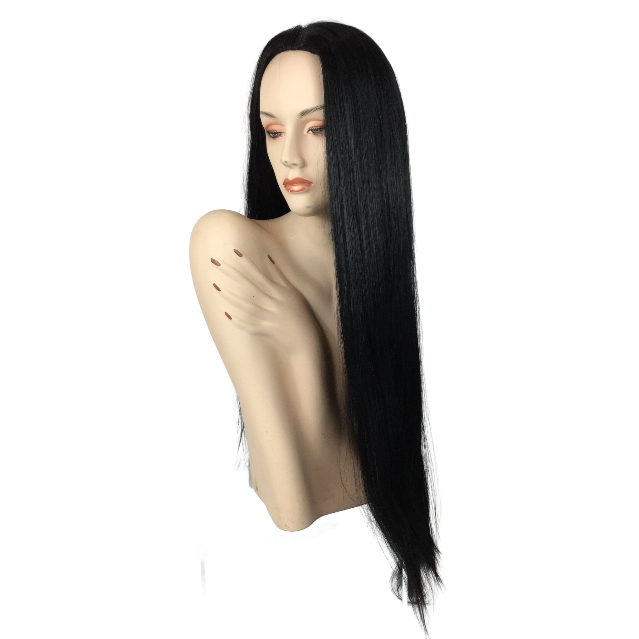 MORTICIA ADDAMS Theatrical Costume Long Wig