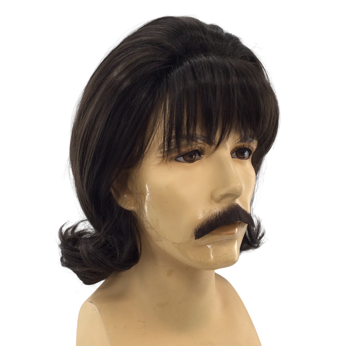 I Want to Break Free Beehive Wig & Mustache Set