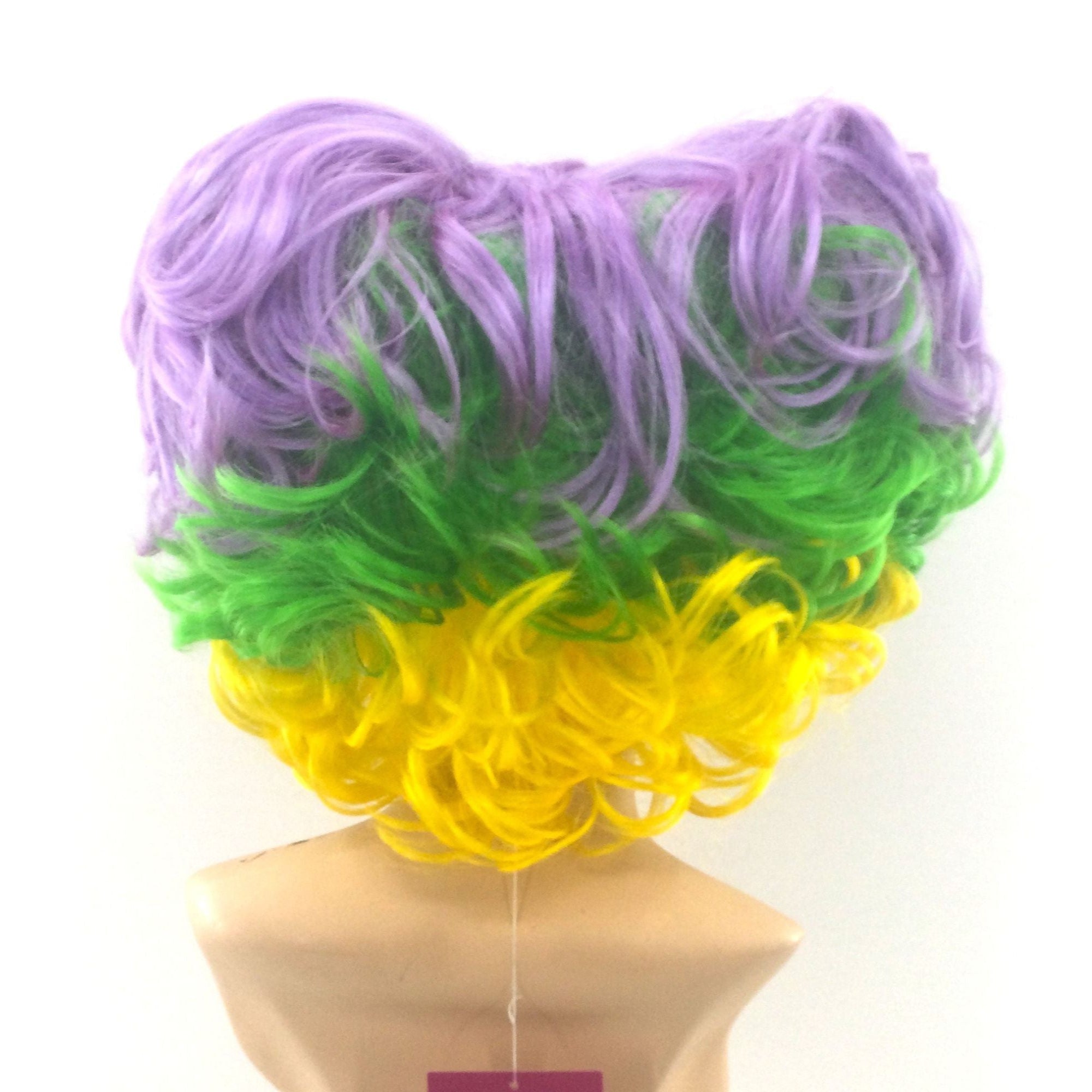 MARDI GRAS Pom-Pom  Beehive Theatrical Wig