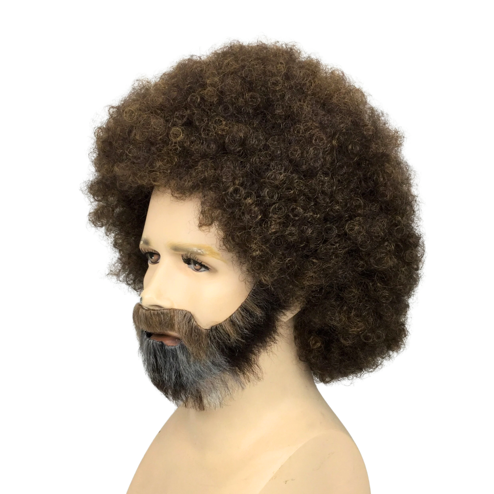 PAINTER BOB Theatrical Costume Wig & Mustache/Goatee Set