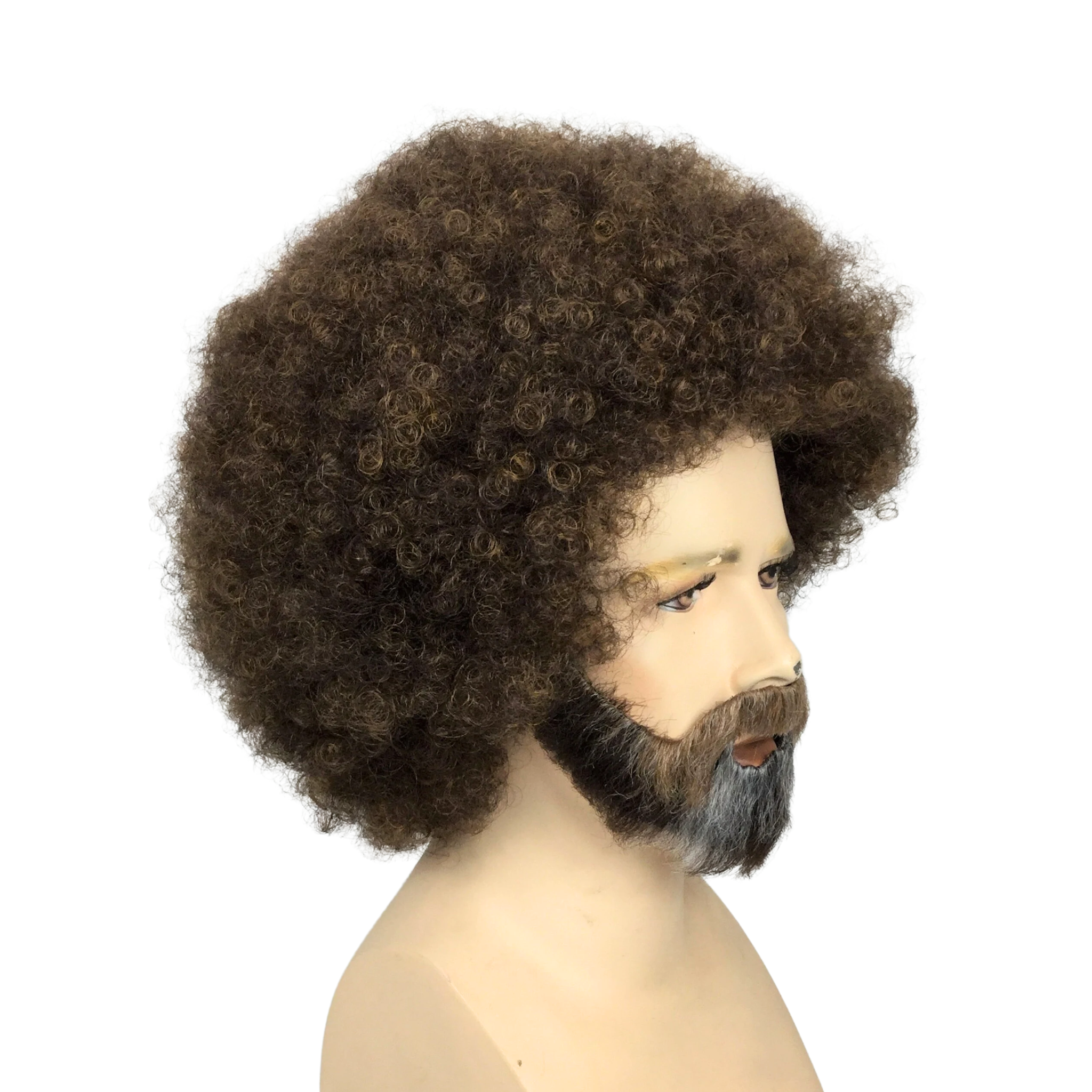 PAINTER BOB Theatrical Costume Wig & Mustache/Goatee Set