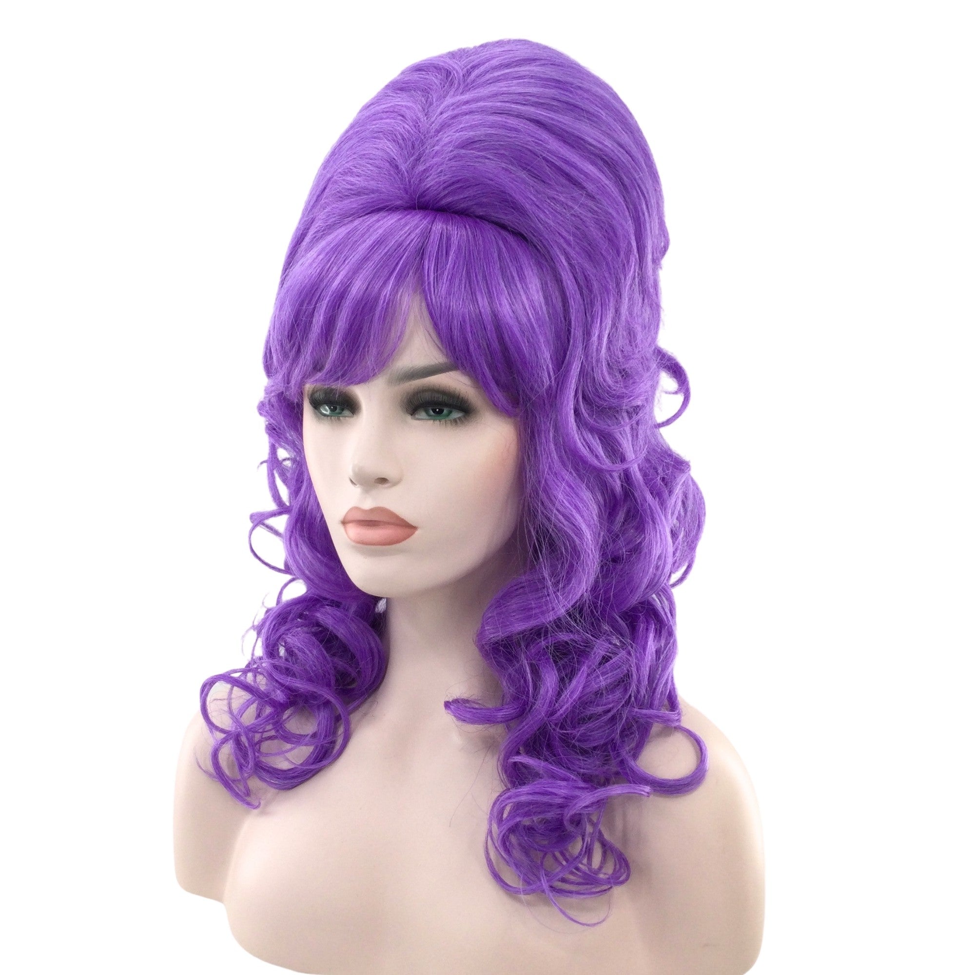 1960’s Vintage Wavy Curly Beehive Theatrical Wig in Fun Party Colors