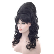1960’s Vintage Wavy Curly Beehive Theatrical Wig in Natural Colors