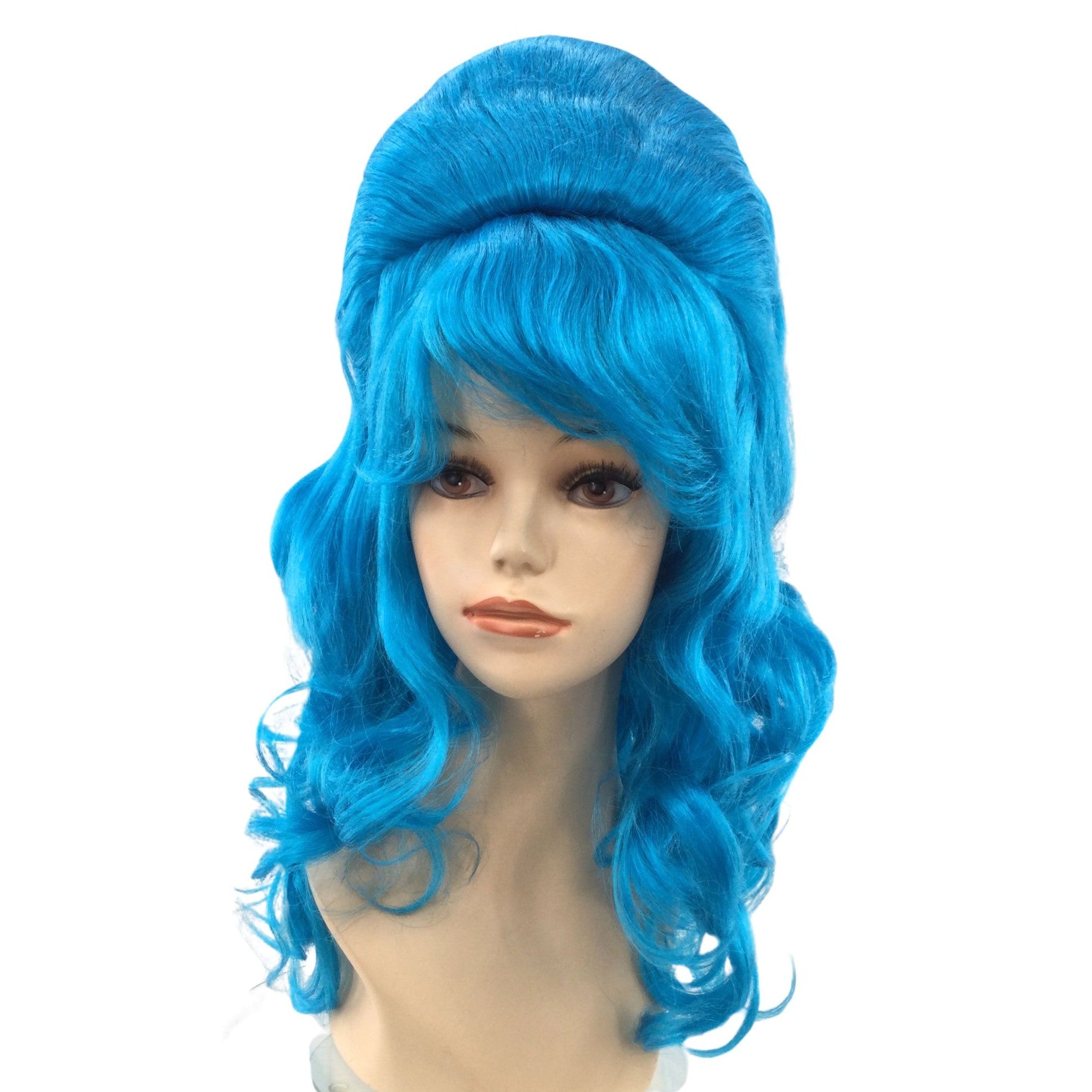 1960’s Retro Curly Beehive Theatrical Wig in Fun Party Colors