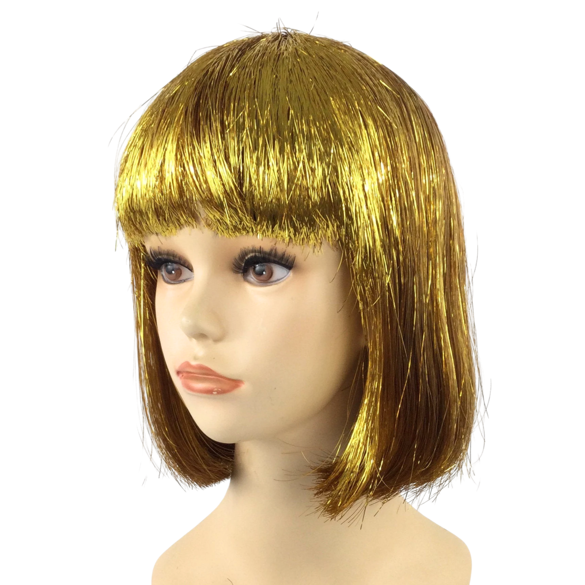 MARDI GRAS Tinsel Theatrical Costume Wig - 3 Colors