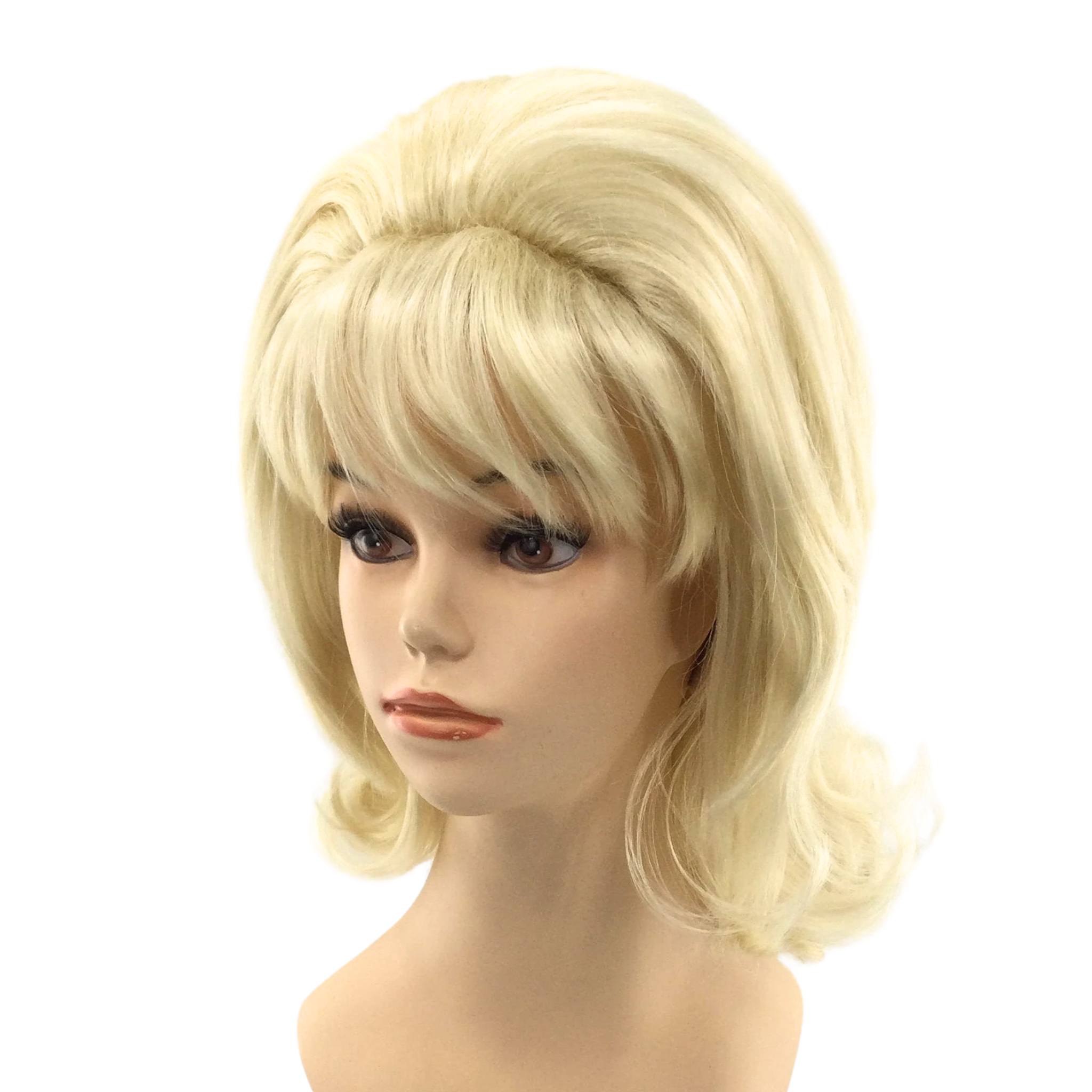 1960’s Retro-Chic Peggy Sue Beehive Natural Color Theatrical Wig