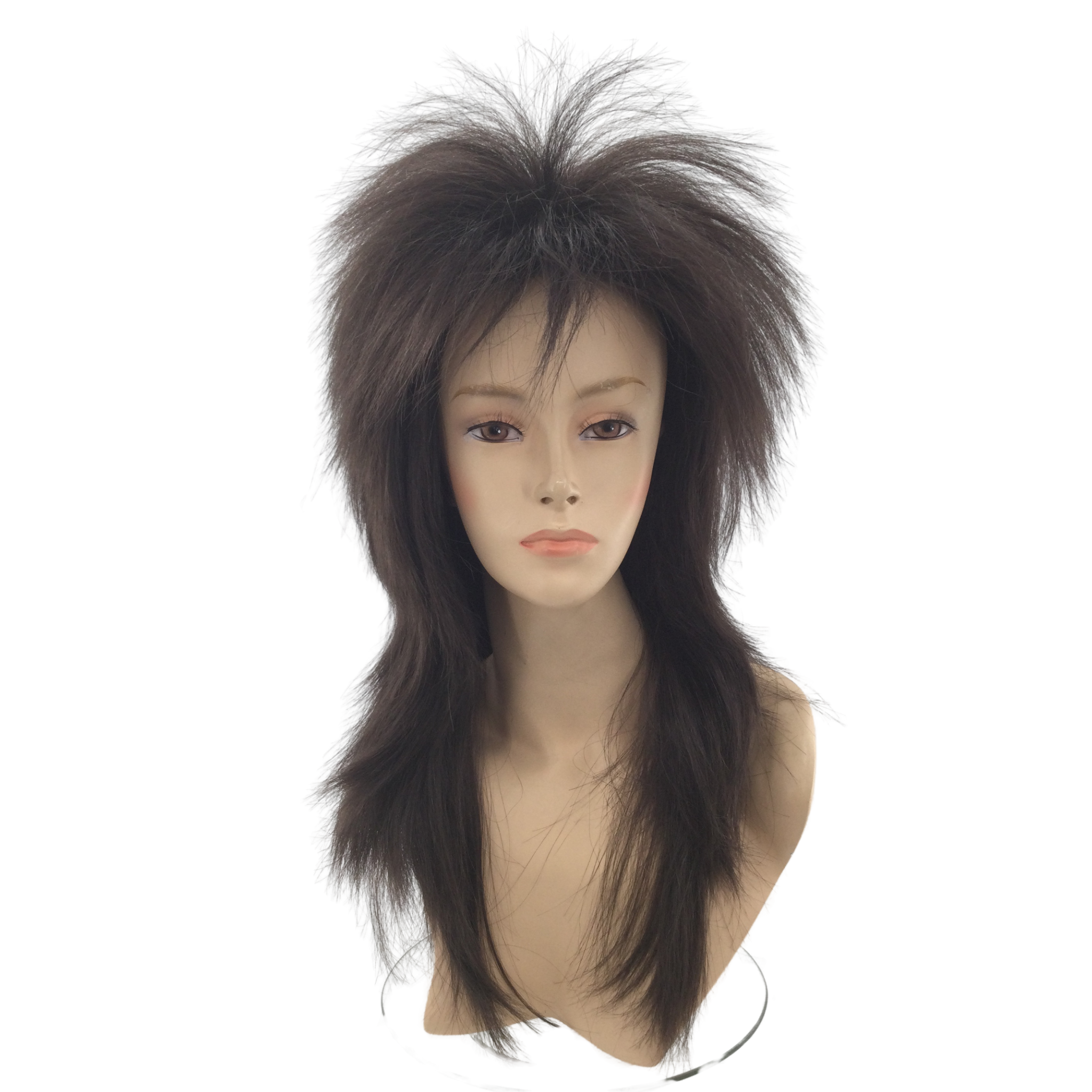 1980’s Spiky Punk Rocker Unisex Wig in Natural Colors