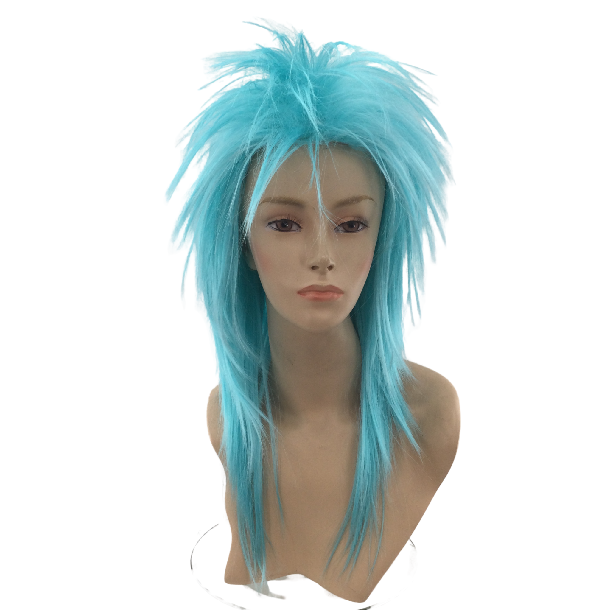 1980’s Spiky Punk Rocker Unisex Wig in Fun Party Colors