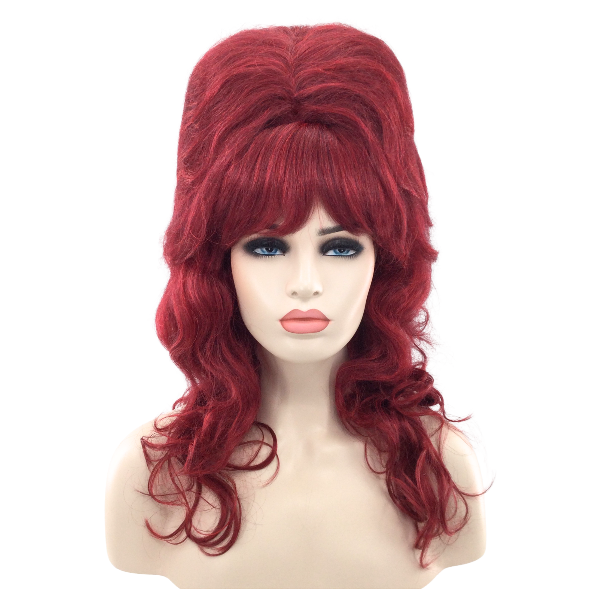 1960’s Vintage Wavy Curly Beehive Theatrical Wig in Natural Colors