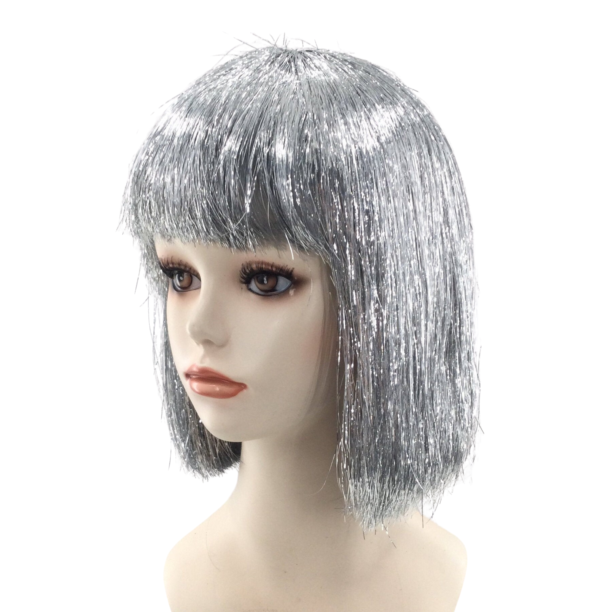 SPARKLE Tinsel Theatrical Costume Wig - 3 Colors