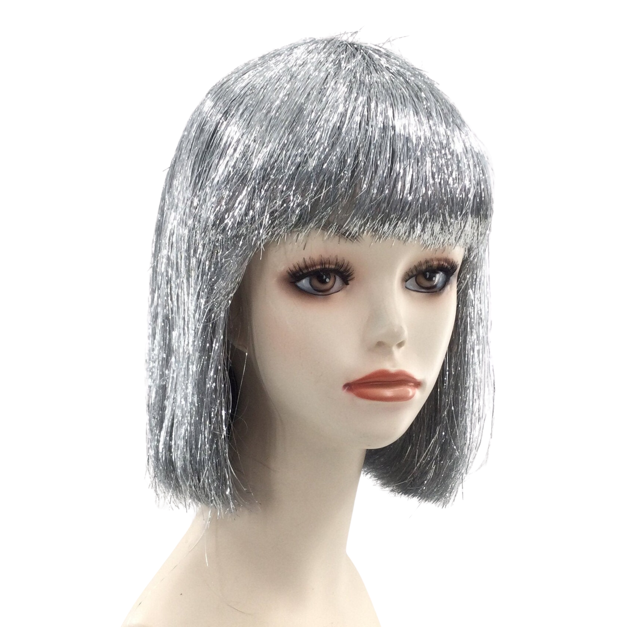 SPARKLE Tinsel Theatrical Costume Wig - 3 Colors