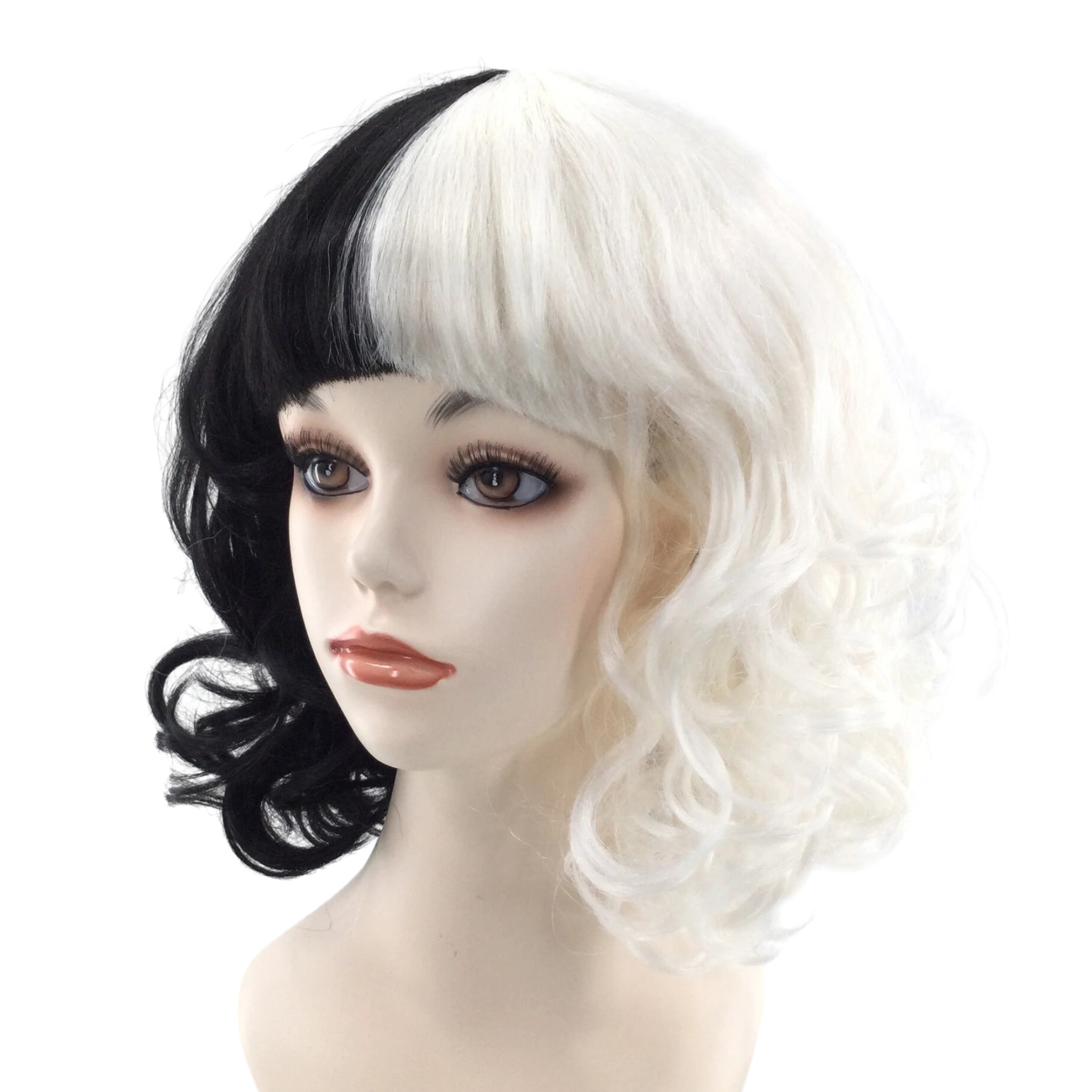 CRUELLA Inspired Theatrical Costume Wig