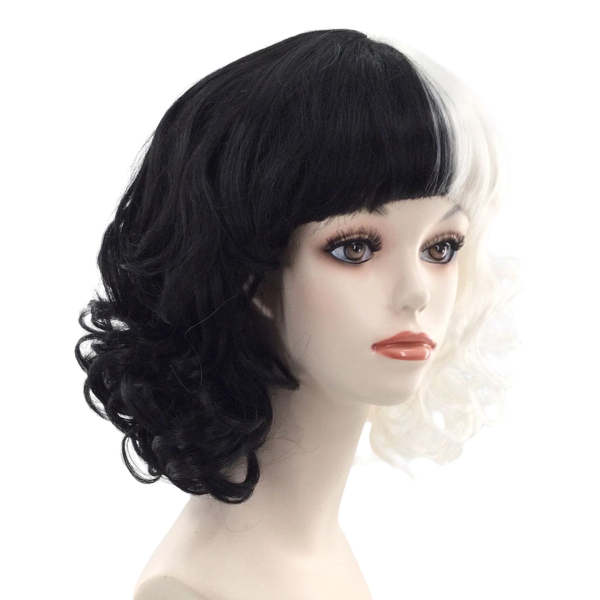 CRUELLA Inspired Theatrical Costume Wig