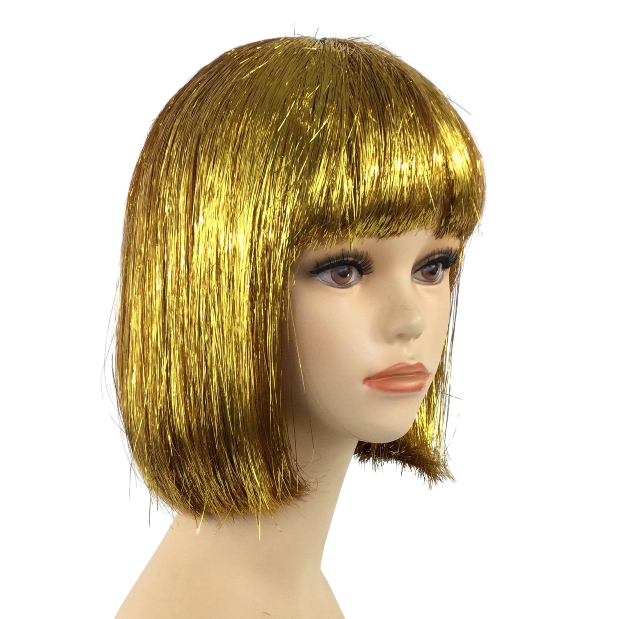 MARDI GRAS Tinsel Theatrical Costume Wig - 3 Colors