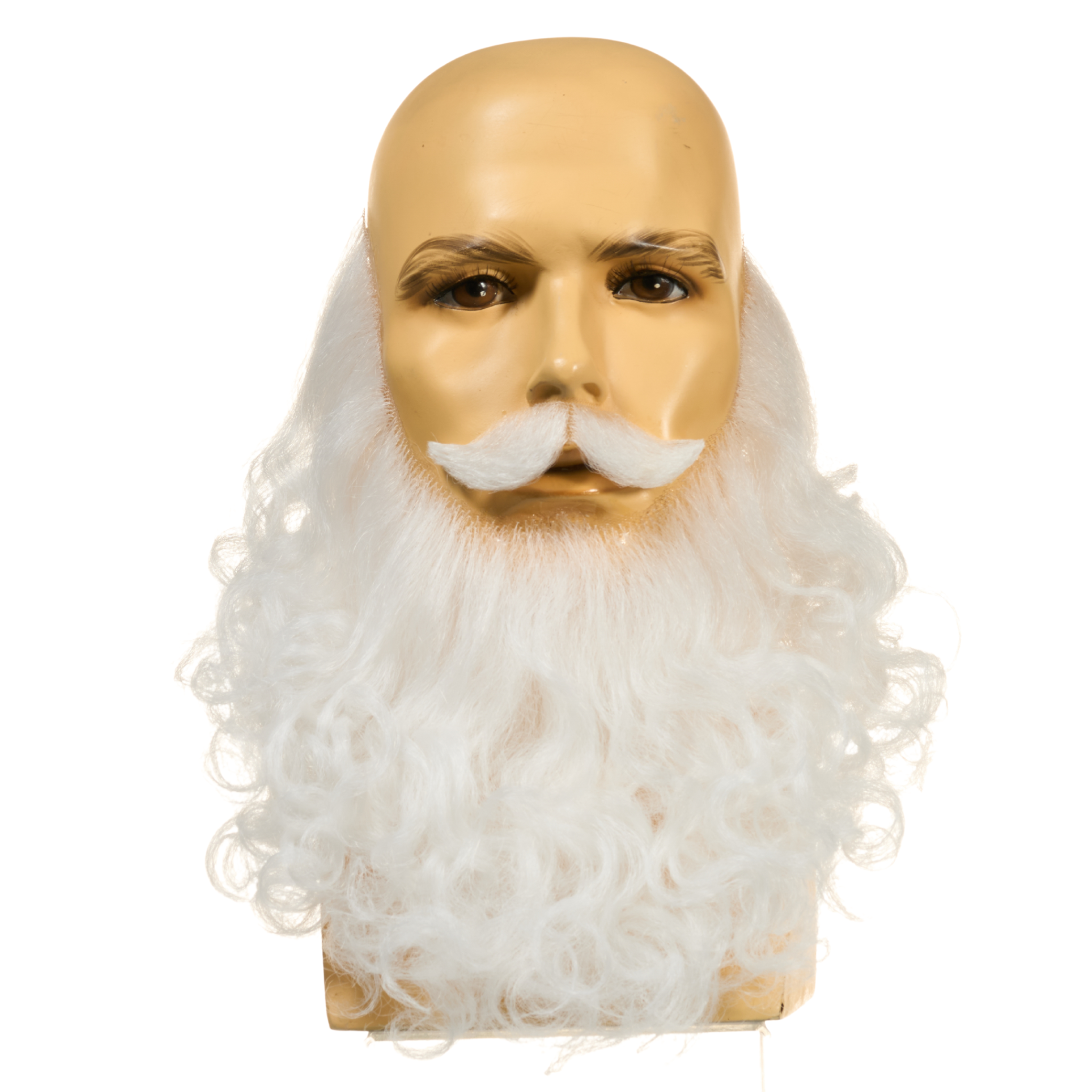 Santa Claus Beard & Mustache Curly Long Set