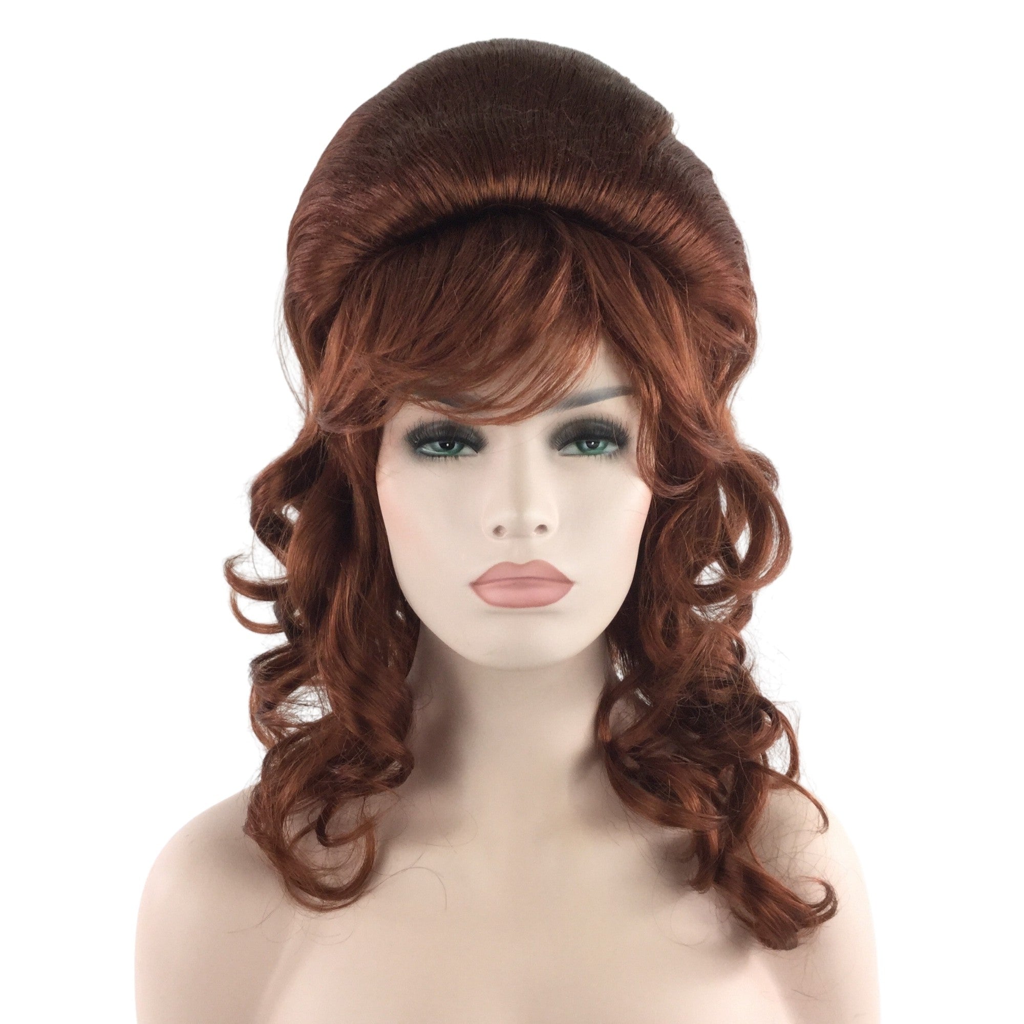 1960’s Retro Curly Beehive Theatrical Wig in Natural Colors