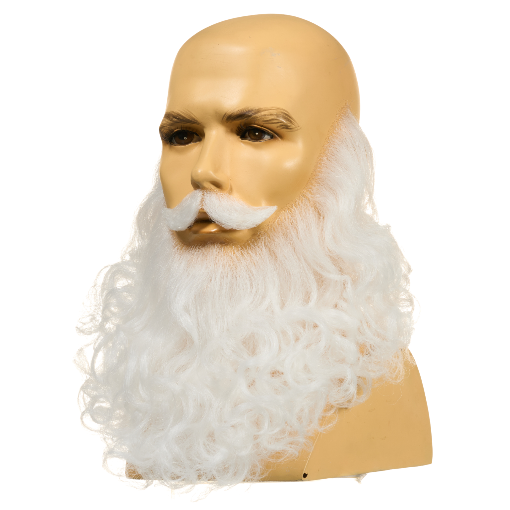 Santa Claus Beard & Mustache Curly Long Set