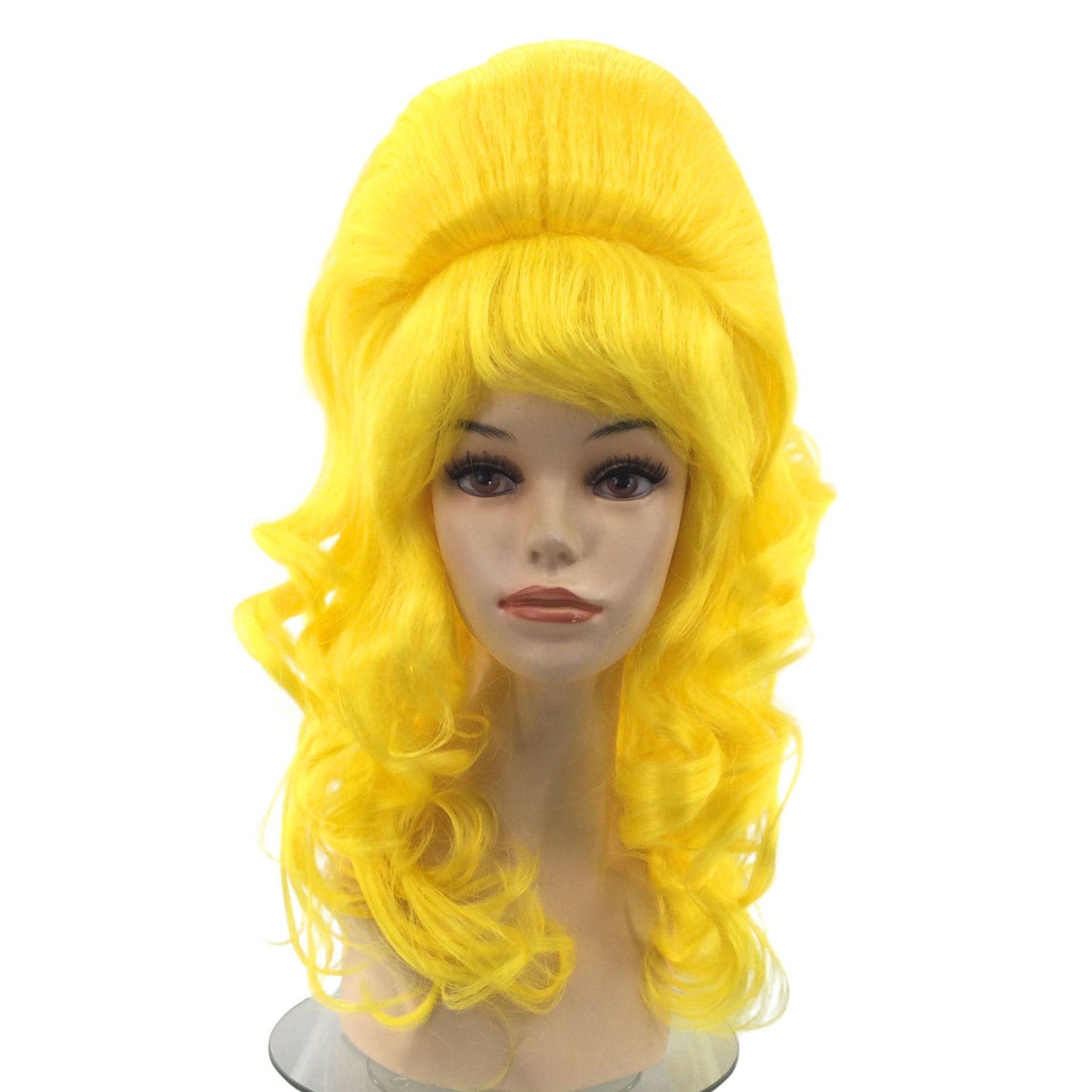 1960’s Retro Curly Beehive Theatrical Wig in Fun Party Colors