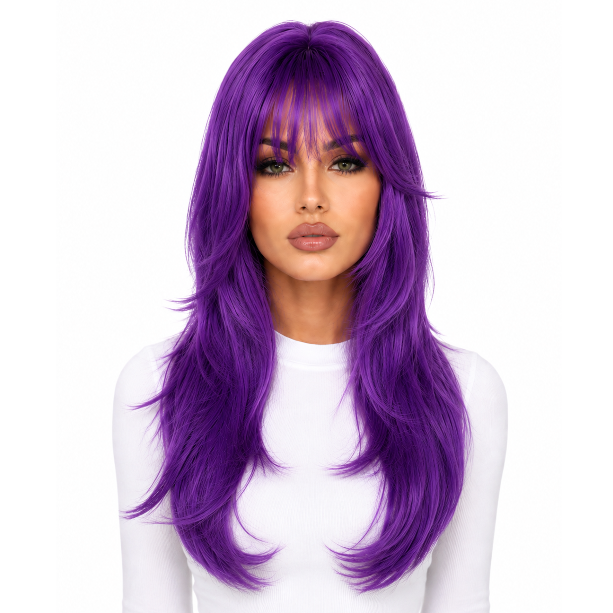 Premium Long Sexy Wavy Theatrical Wig - 7 Fun Colors