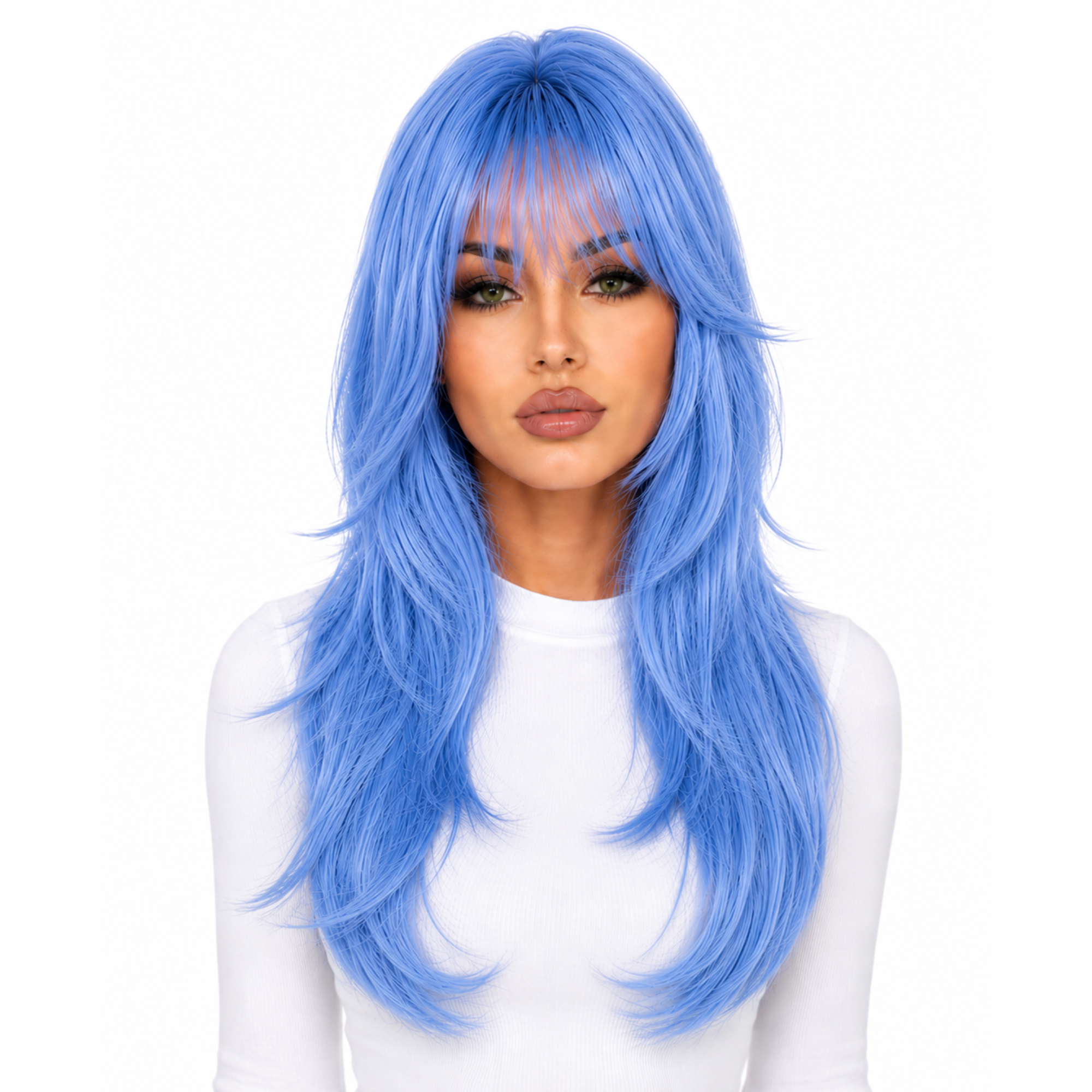 Premium Long Sexy Wavy Theatrical Wig - 7 Fun Colors